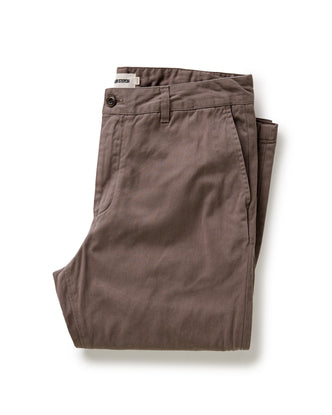 folded flatlay of The Slim Foundation Pant in Organic Espresso