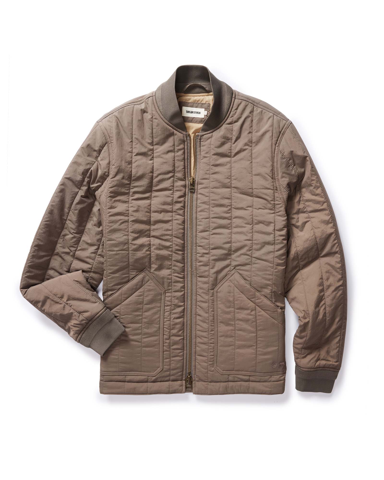 The Able Jacket in Morel Quilted Nylon: Featured Image, Outerwear by Taylor Stitch