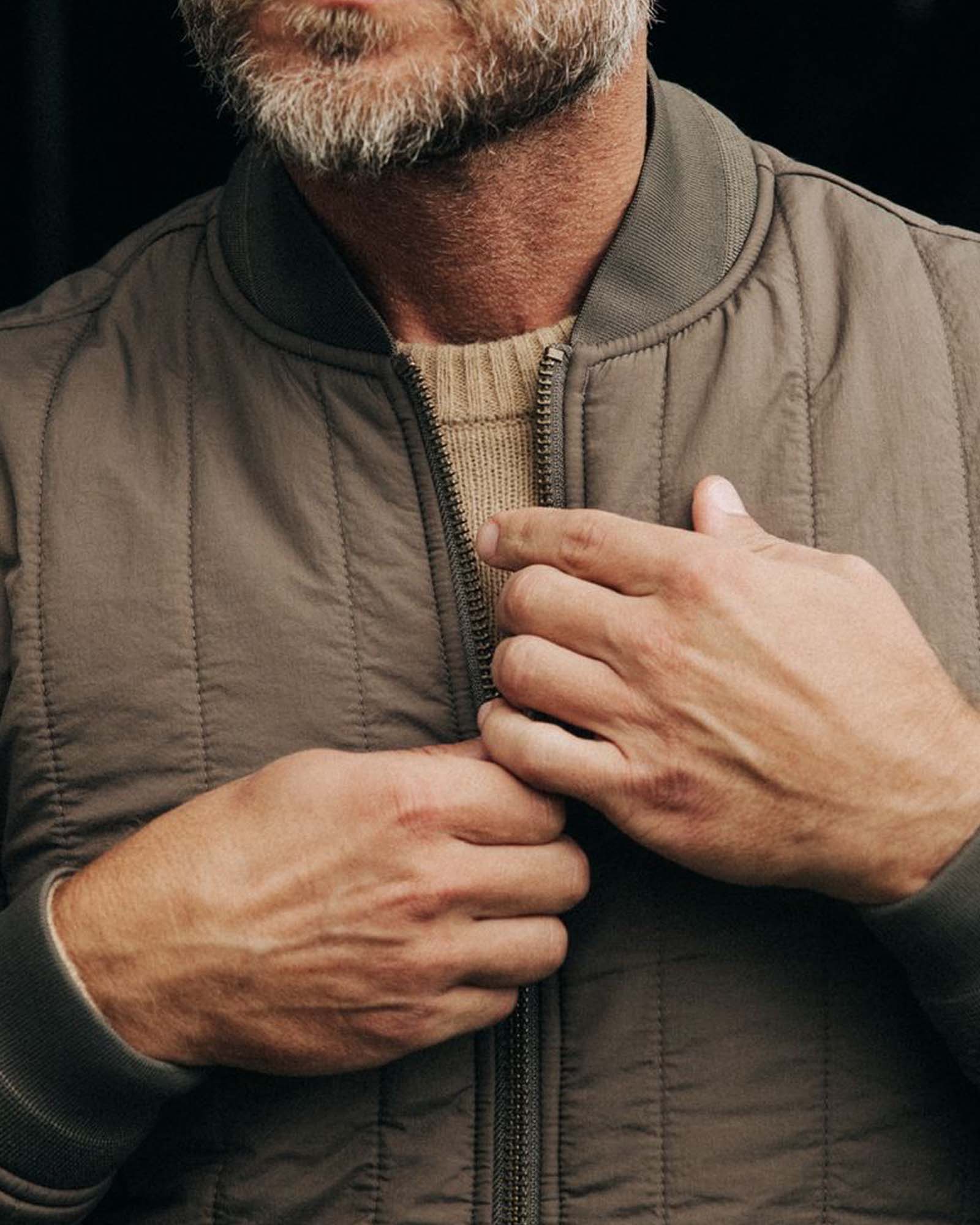 The Able Jacket in Morel Quilted Nylon: Alternate Image 2, Outerwear by Taylor Stitch