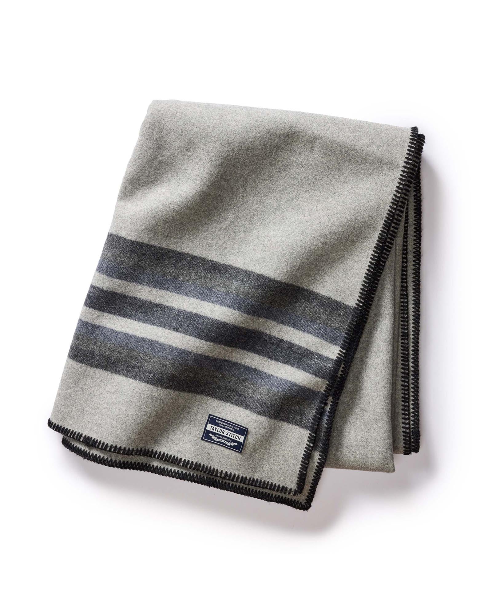 The Wool Blanket in Bay Stripe: Featured Image, Accessories by Taylor Stitch