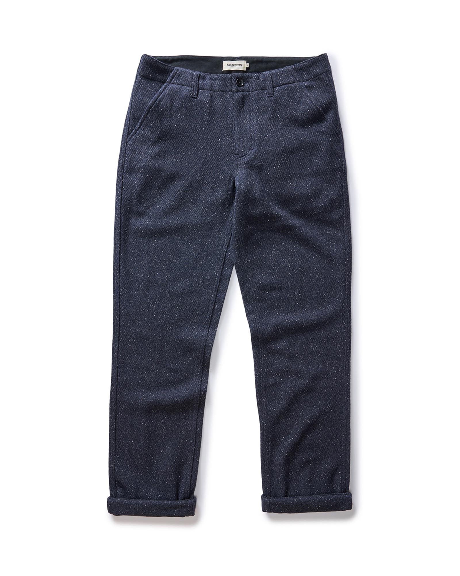 The Carnegie Pant in Navy Nep Wool: Alternate Image 4, Bottoms by Taylor Stitch