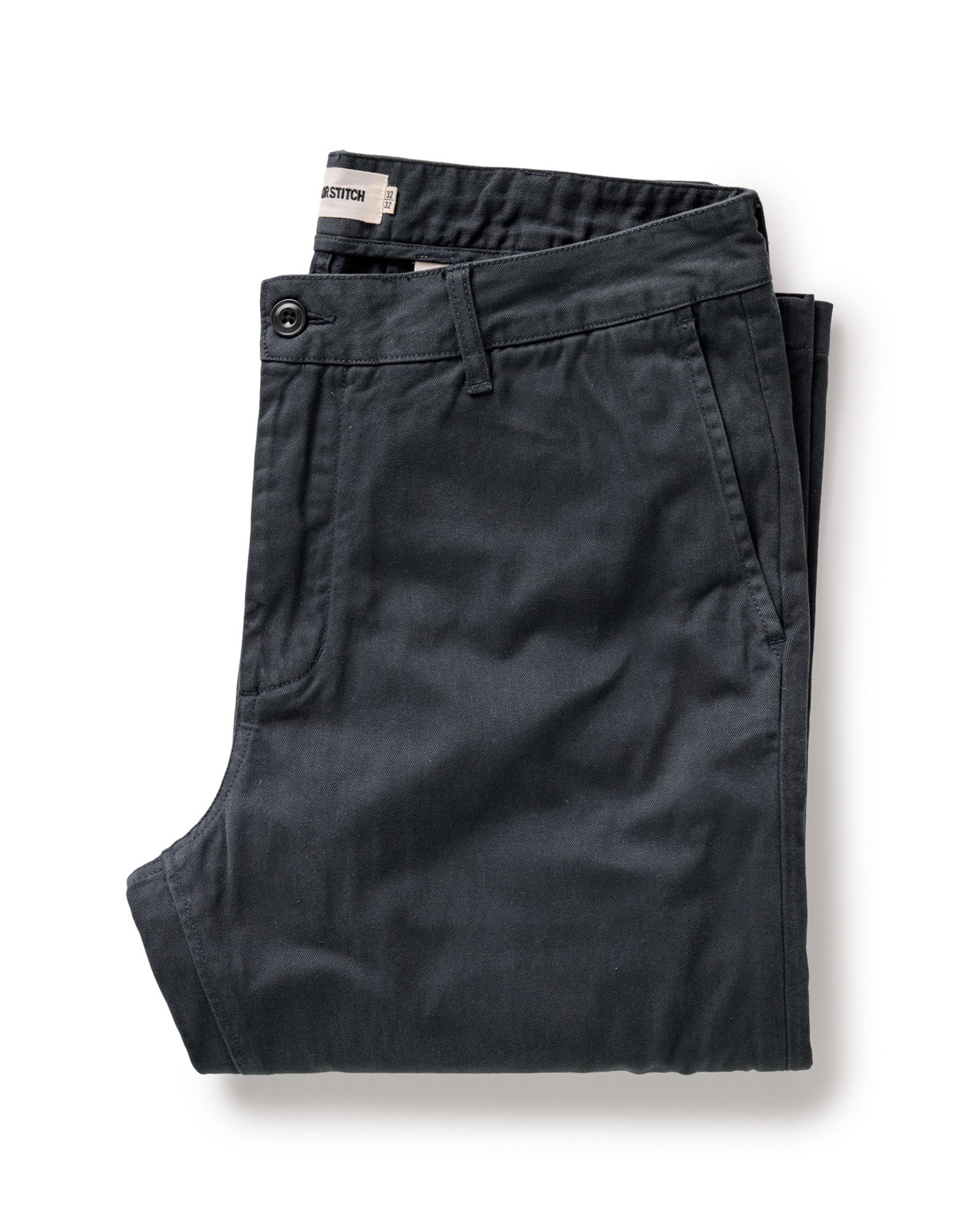 The Slim Foundation Pant in Organic Navy: Featured Image, Bottoms by Taylor Stitch