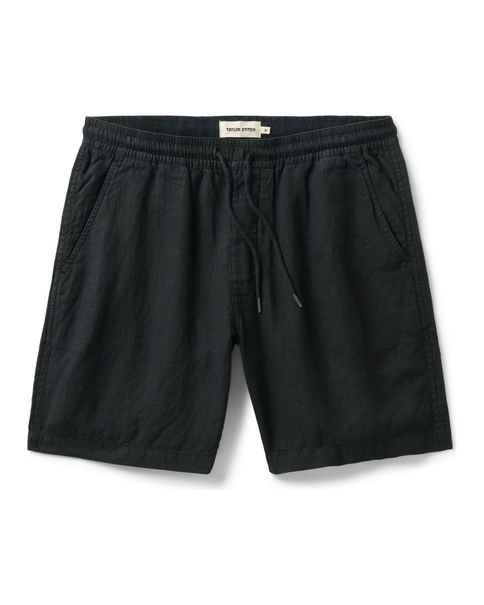flatlay of The Apres Short in Coal Hemp, Bottoms by Taylor Stitch