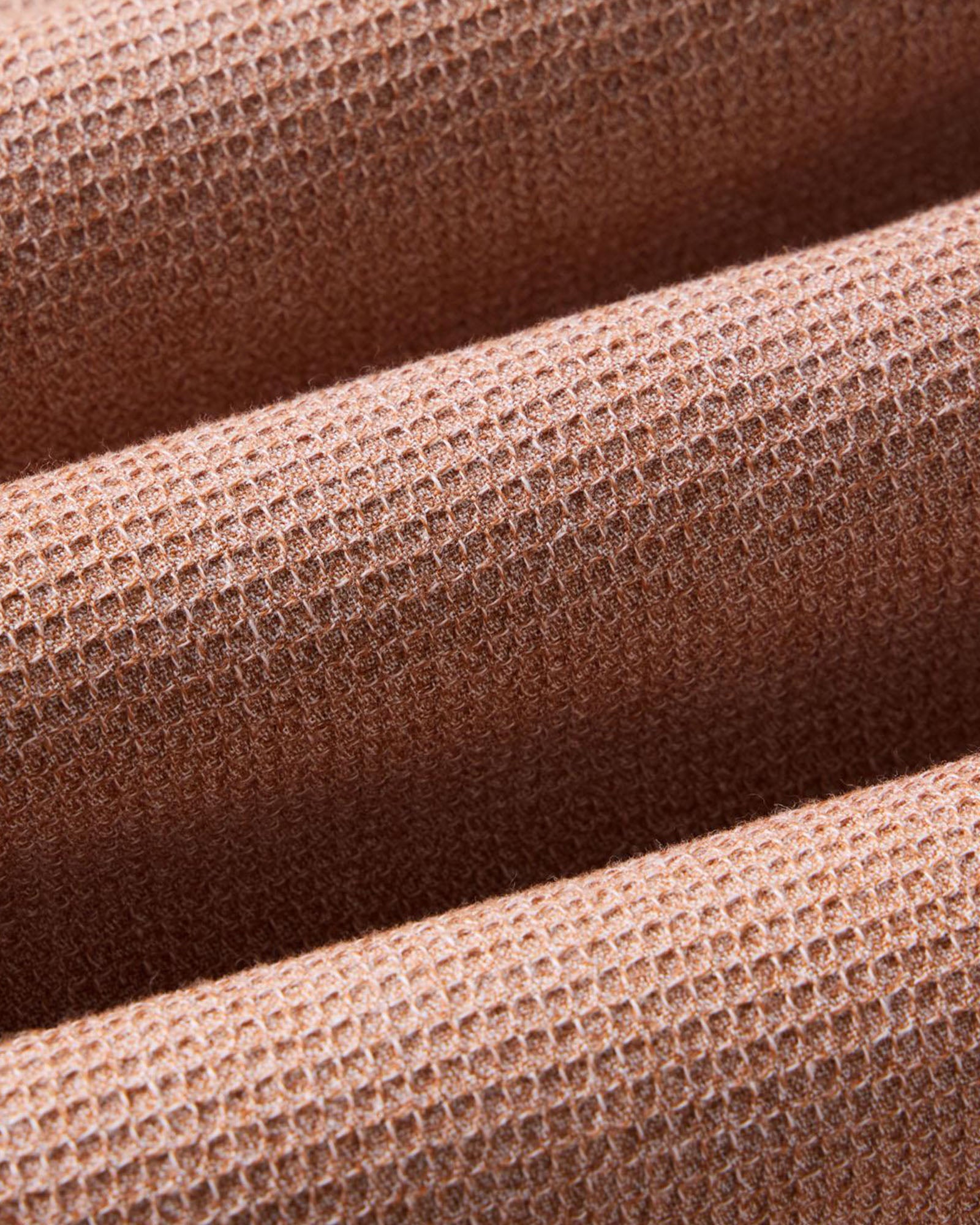 material shot of the fabric on The Short Sleeve Jack in Desert Twist Waffle, Wovens by Taylor Stitch
