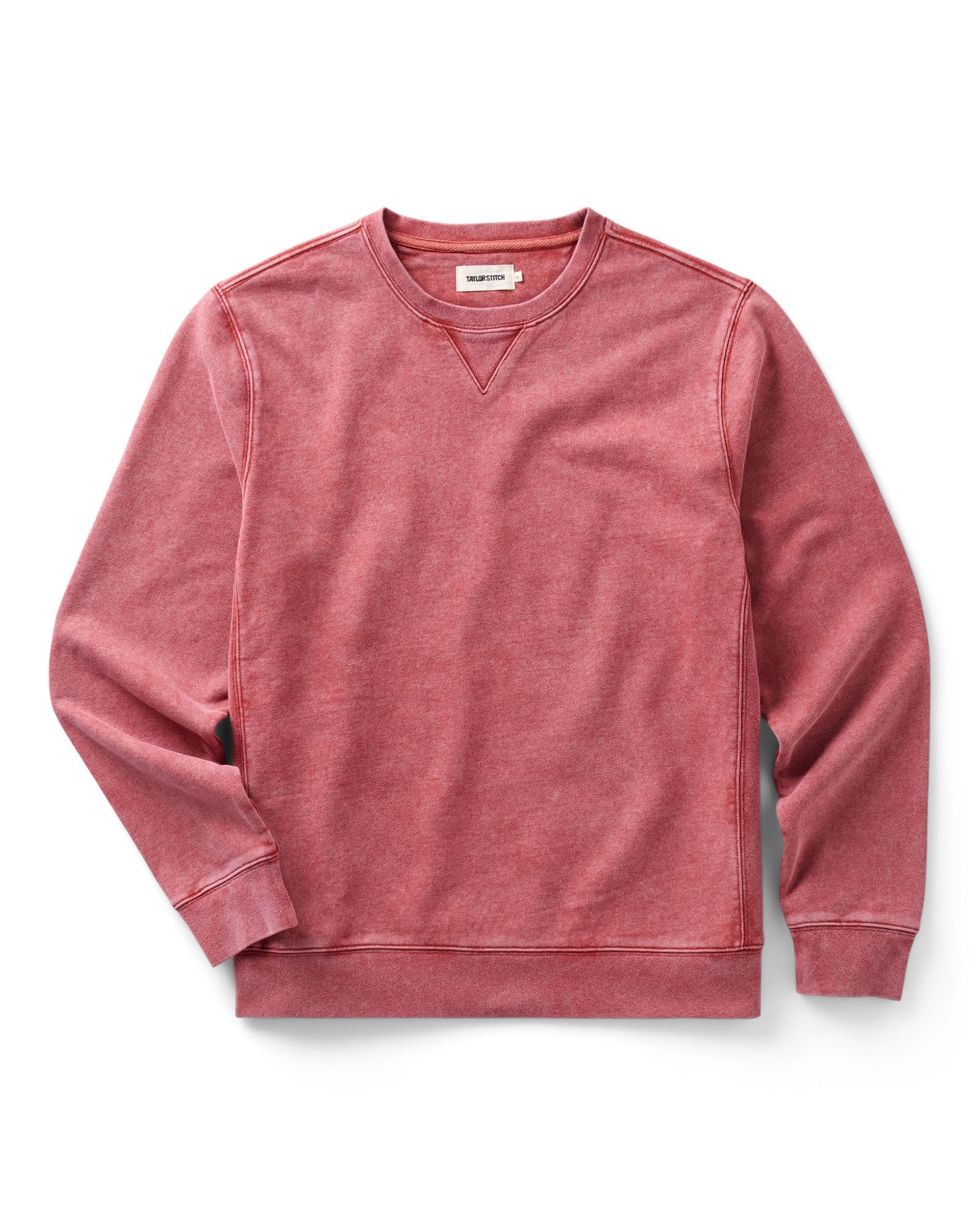 flatlay of The Sunset Crew in Washed Canyon Terry, Knits by Taylor Stitch
