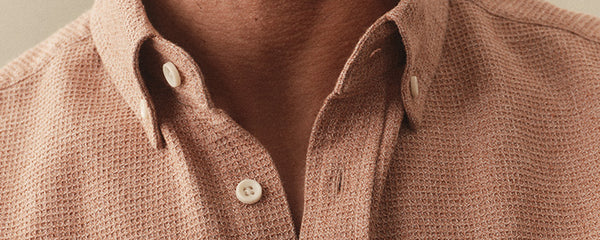 fit model on The Cotton Hemp Tee in Sage