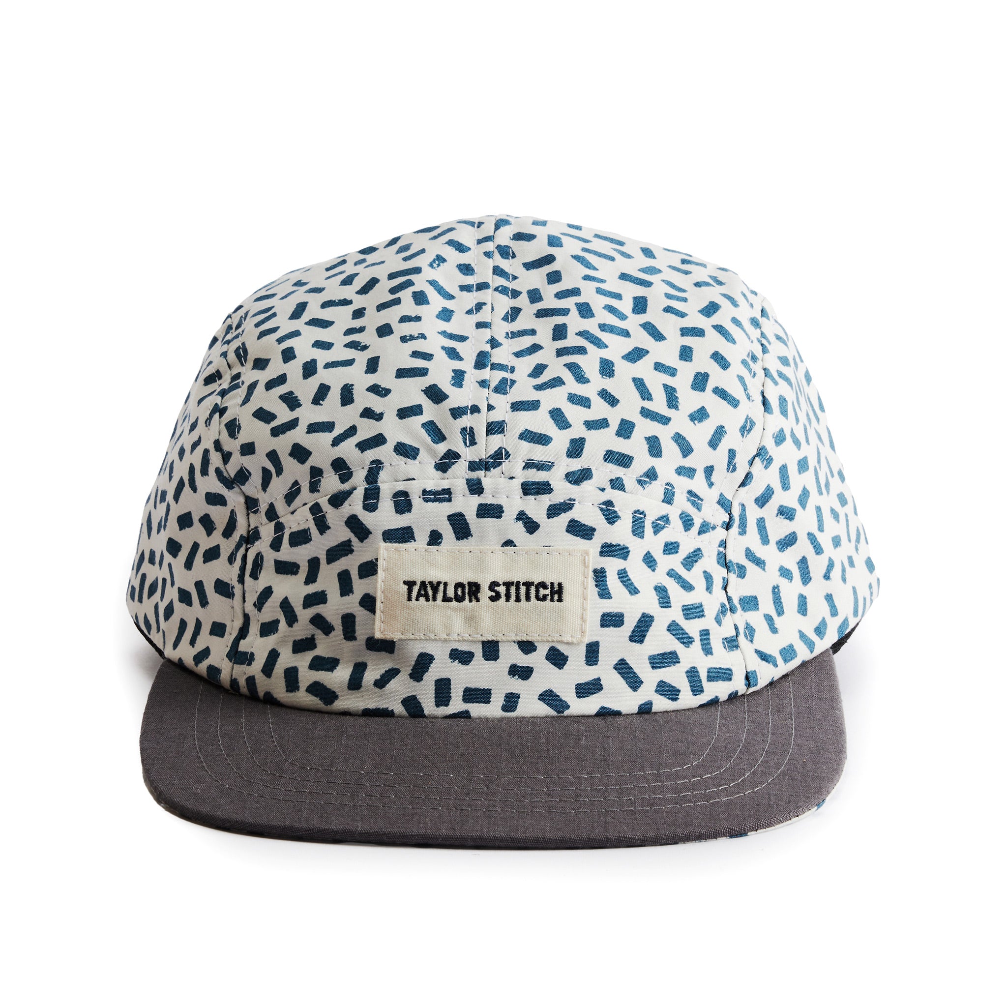 editorial image of the front of The Taylor Stitch x Hypeadelic Cap v.48