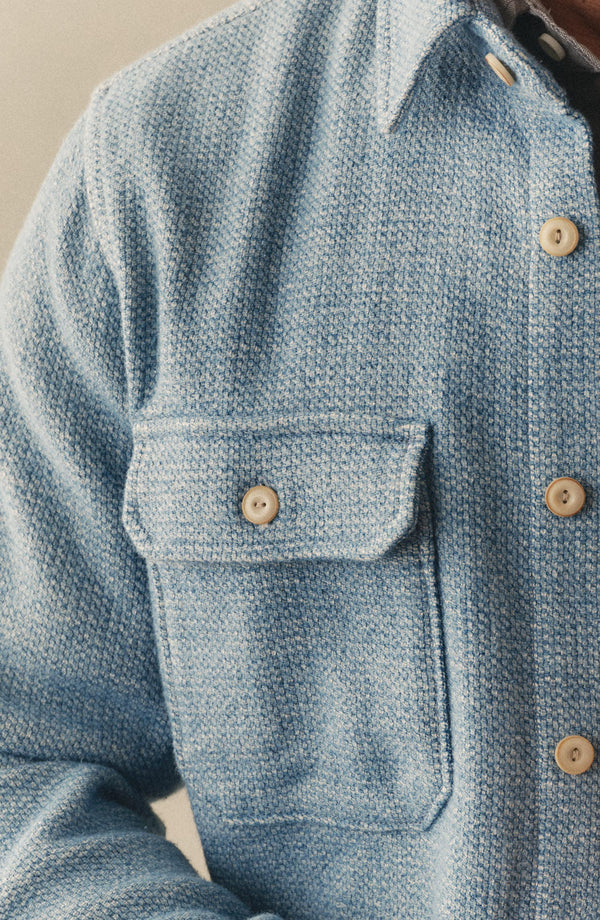 Editorial Panel: The Division Shirt in Washed Indigo, Wovens by Taylor Stitch