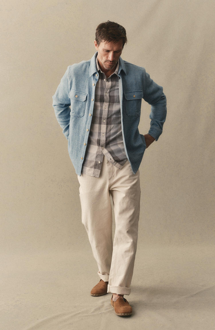 Editorial Panel: The Division Shirt in Washed Indigo, Wovens by Taylor Stitch