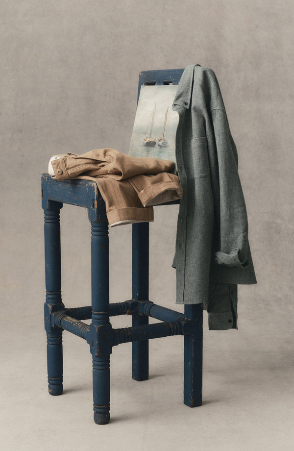 editorial image of The Jack in Pine Twist Waffle on a chair