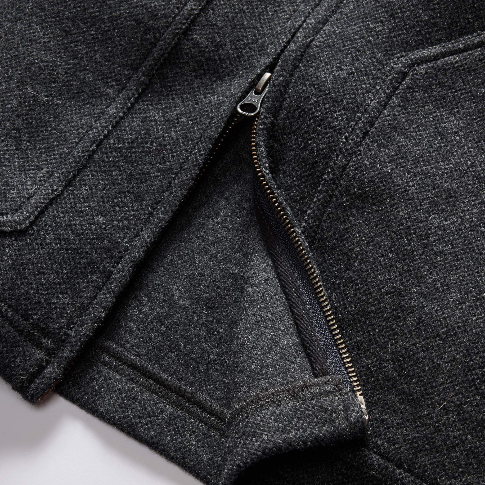 The Weekend Jacket in Charcoal Birdseye Wool: Alternate Image 6, Knits by Taylor Stitch