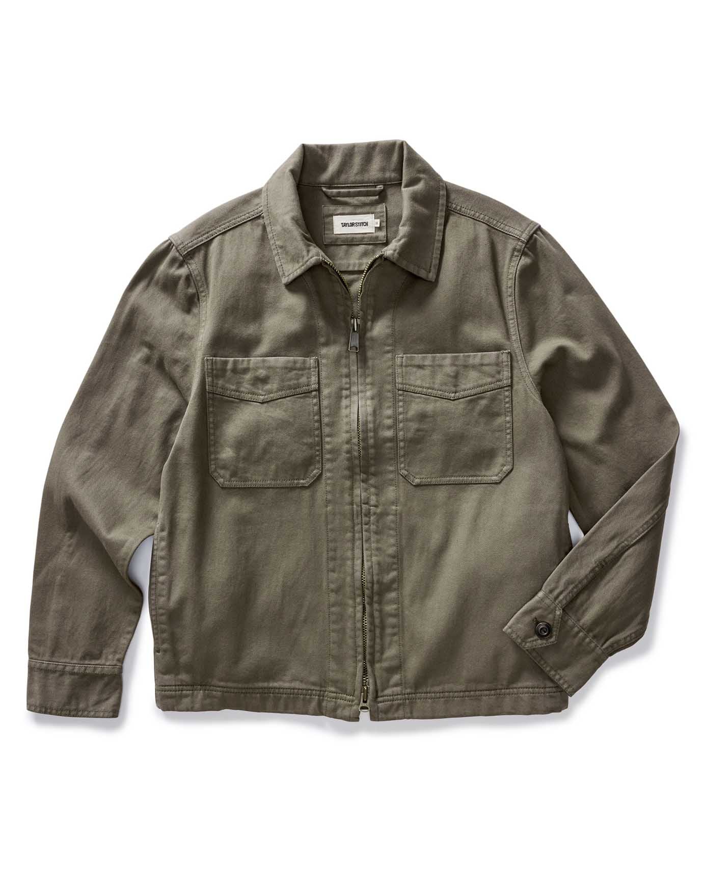 The Station Jacket in Fatigue Olive Broken Twill: Featured Image, Outerwear by Taylor Stitch