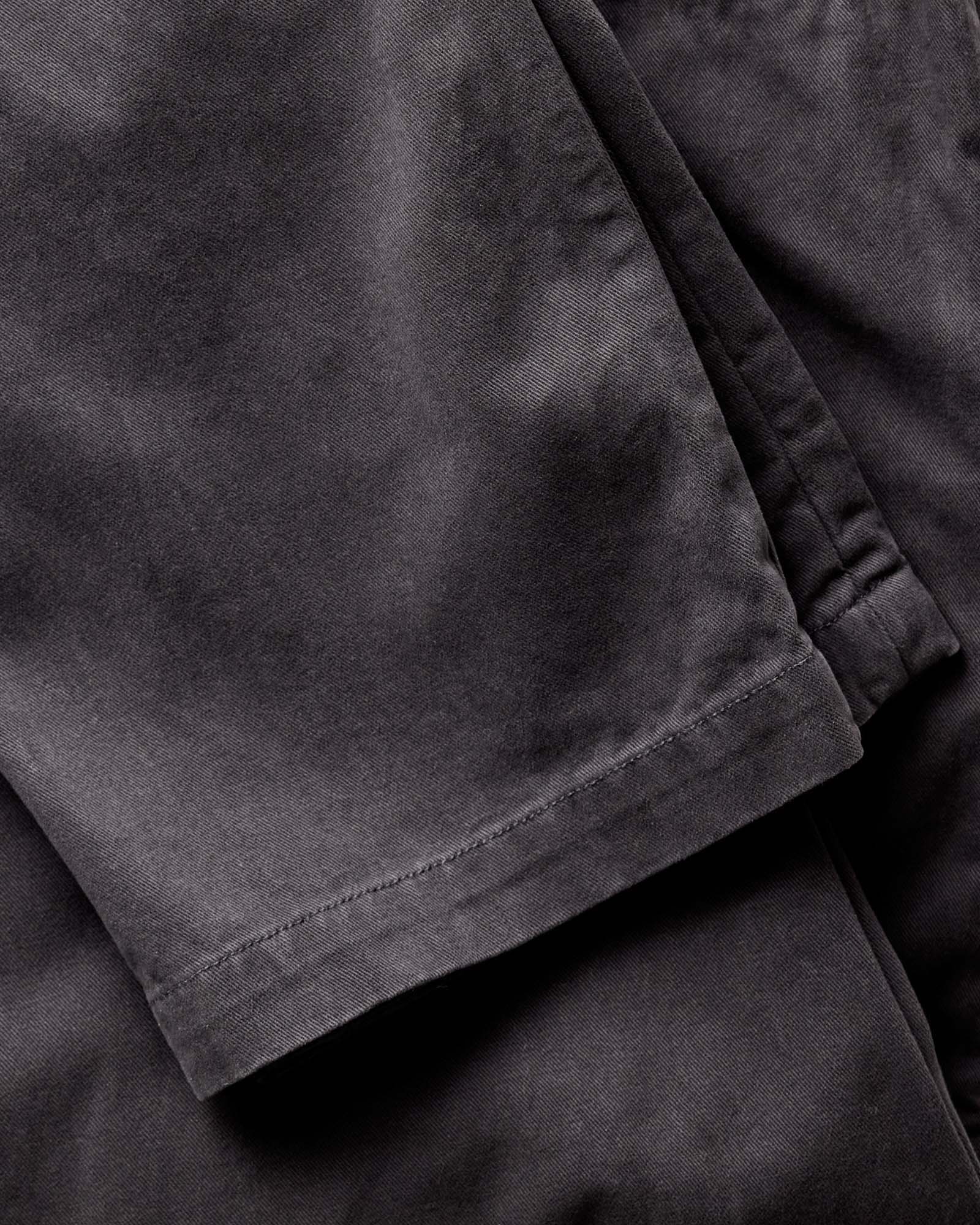 material shot of the back of The Democratic Foundation Pant in Organic Faded Black, Bottoms by Taylor Stitch