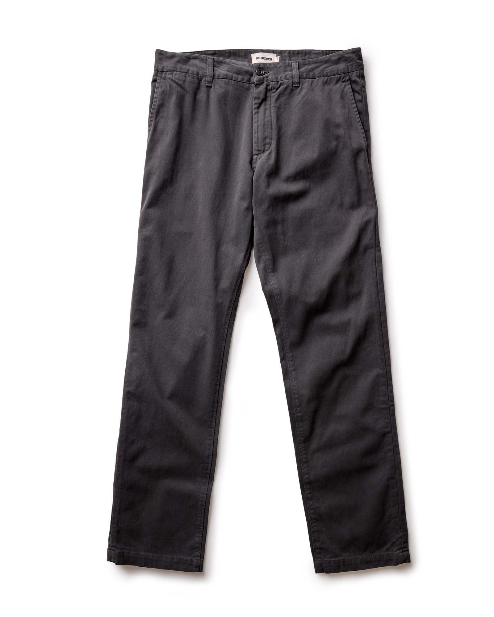 flatlay of The Democratic Foundation Pant in Organic Faded Black, Bottoms by Taylor Stitch