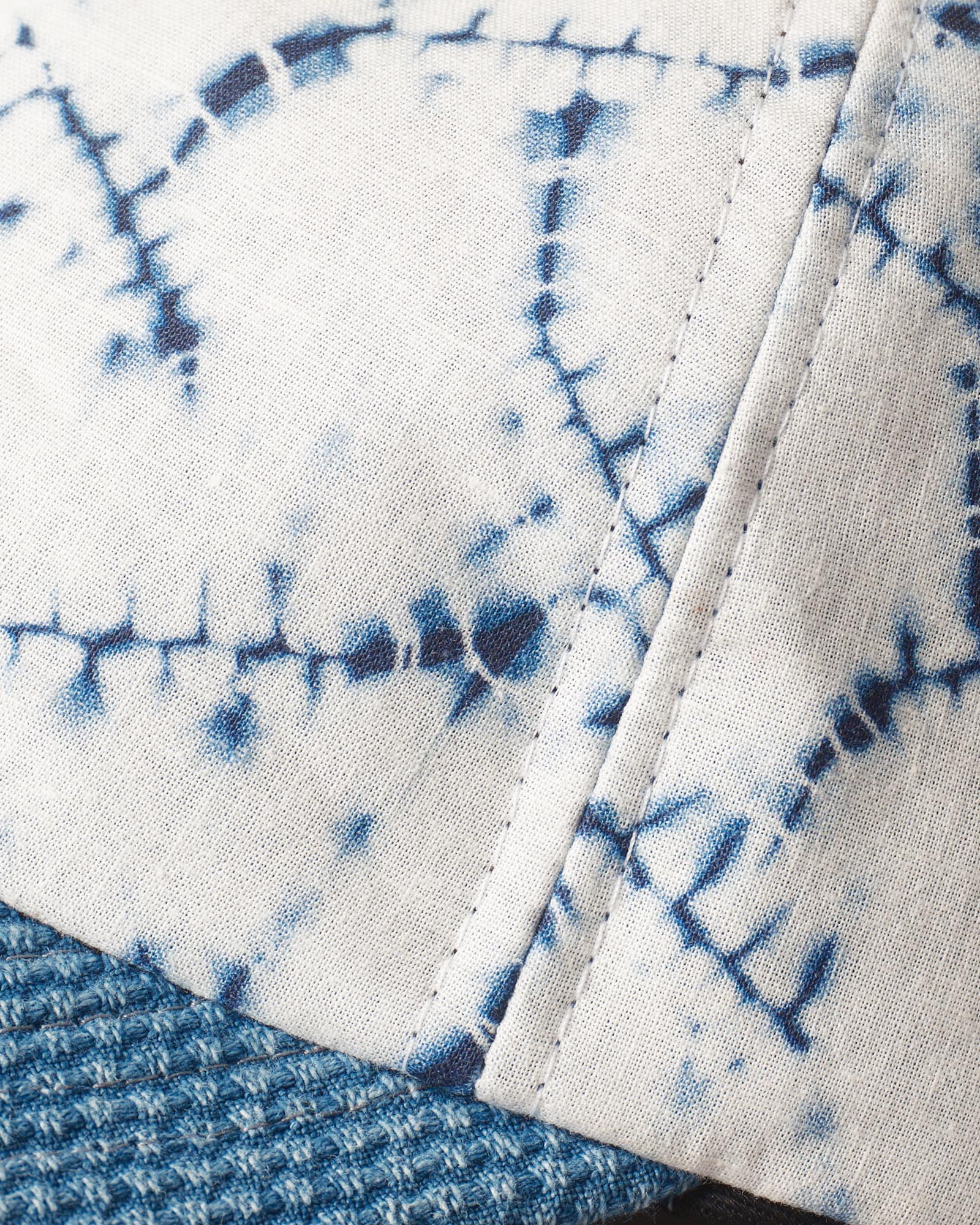 material shot of the seams on The Taylor Stitch x Hypeadelic Cap v2.01