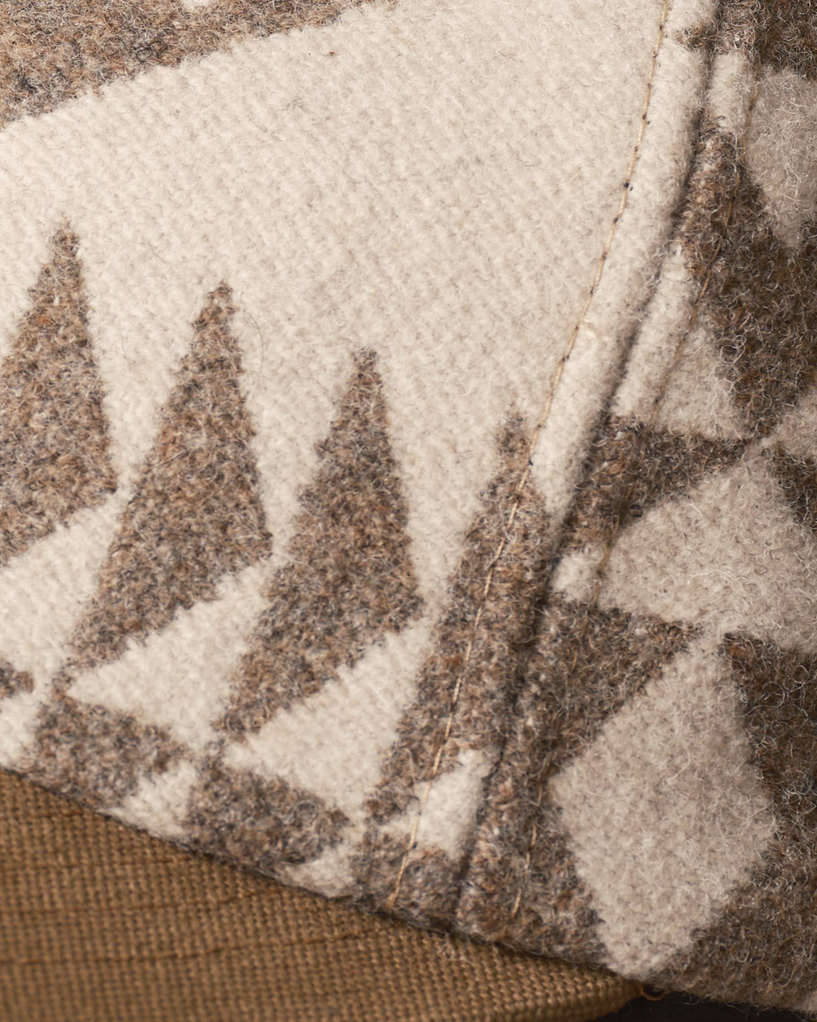 material shot of the seam on The Taylor Stitch x Hypeadelic Cap v2.23