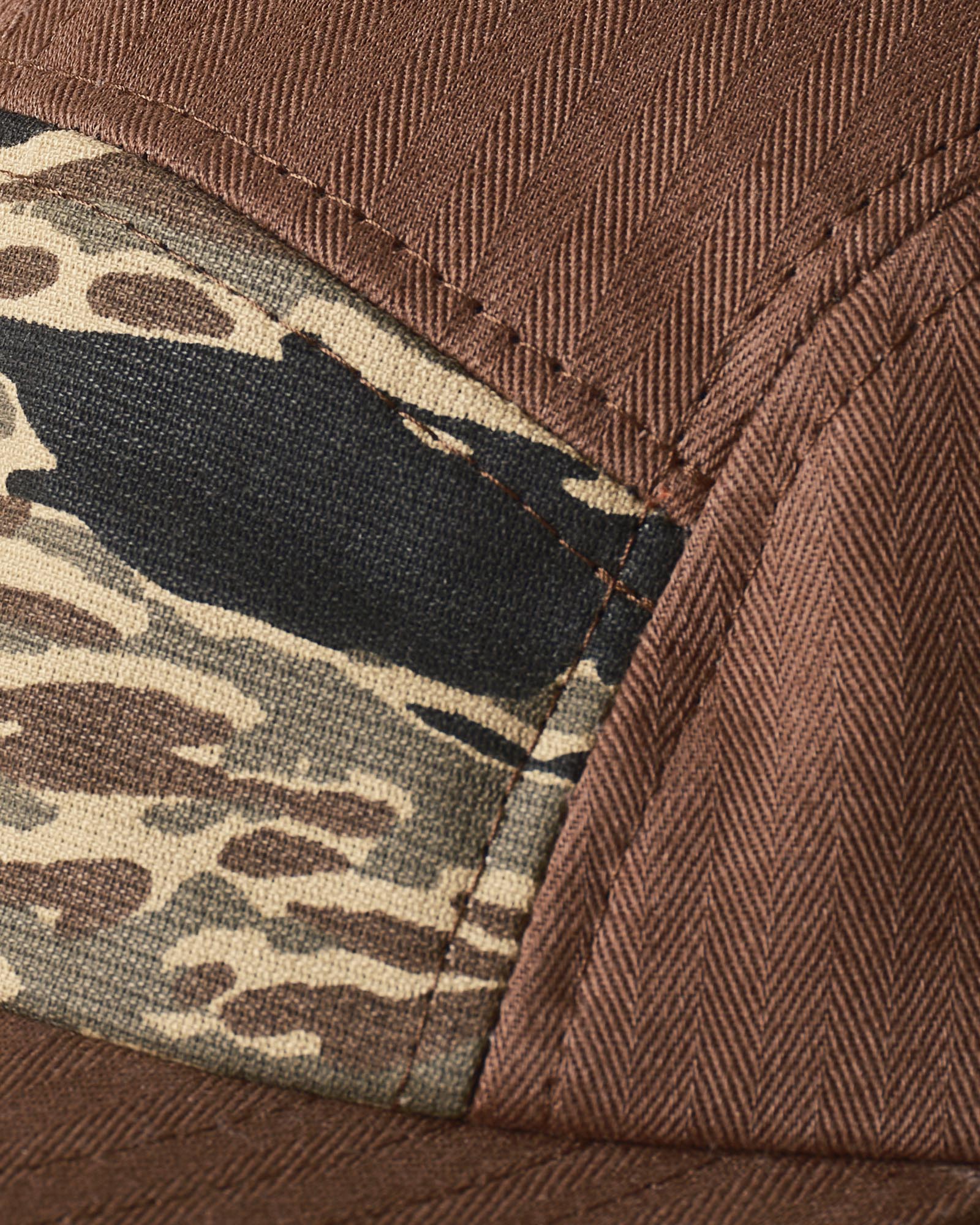 material shot of the seam on The Taylor Stitch x Hypeadelic Cap v2.27
