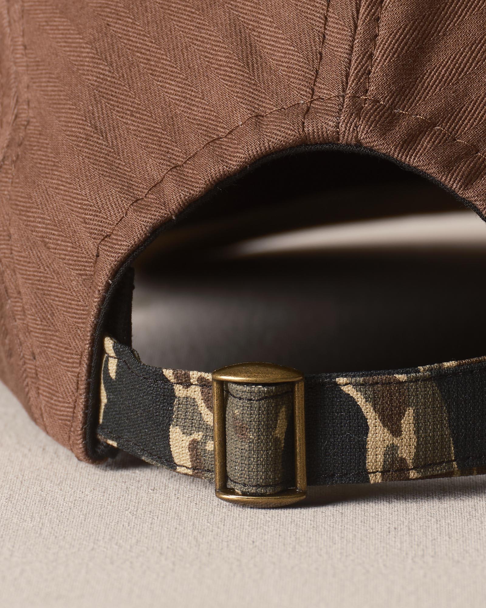 material shot of the strap on The Taylor Stitch x Hypeadelic Cap v2.27