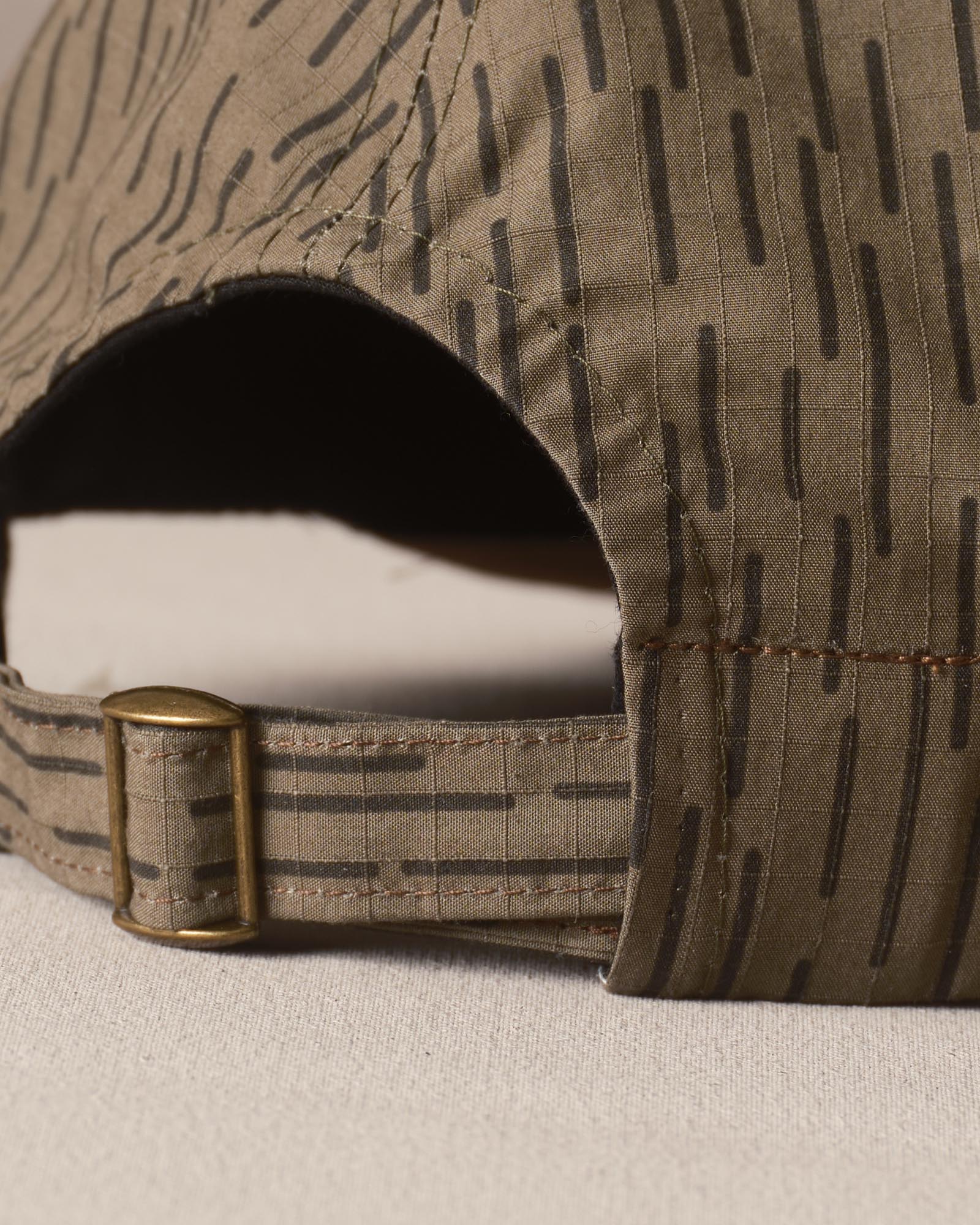 material shot of the strap on The Taylor Stitch x Hypeadelic Cap v2.29