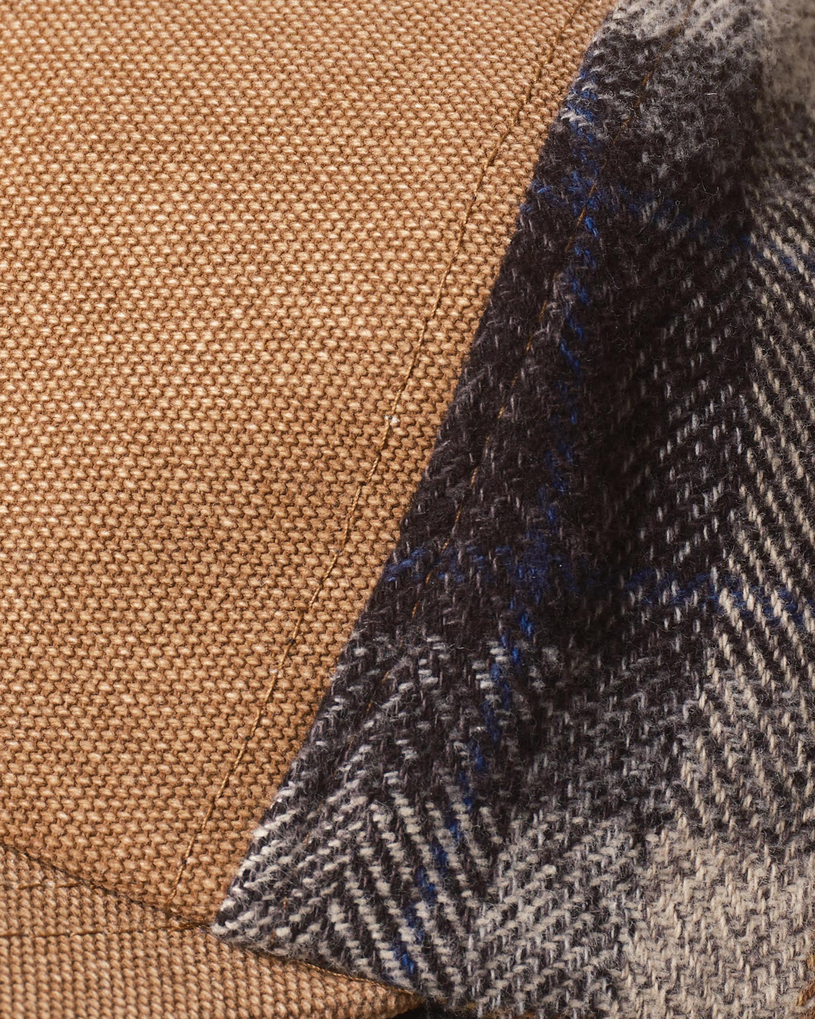 material shot of the seam on The Taylor Stitch x Hypeadelic Cap v2.38