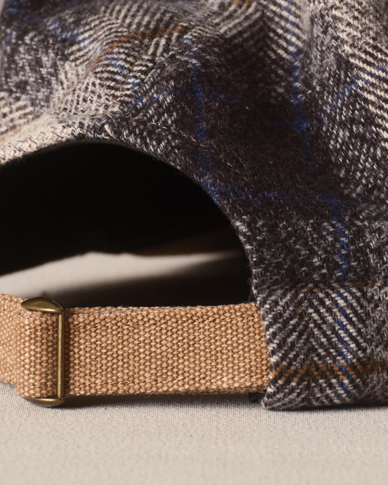 material shot of the strap on The Taylor Stitch x Hypeadelic Cap v2.38
