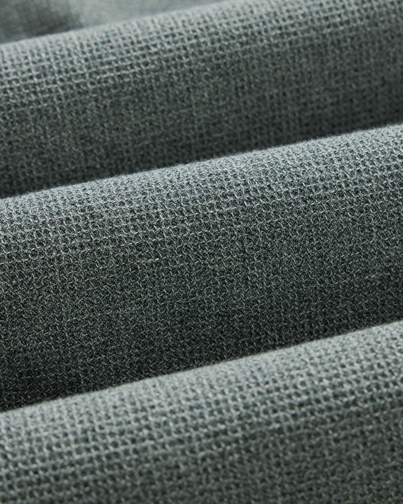 material shot of the fabric on The Jack in Deep Sea Twist Waffle, Wovens by Taylor Stitch