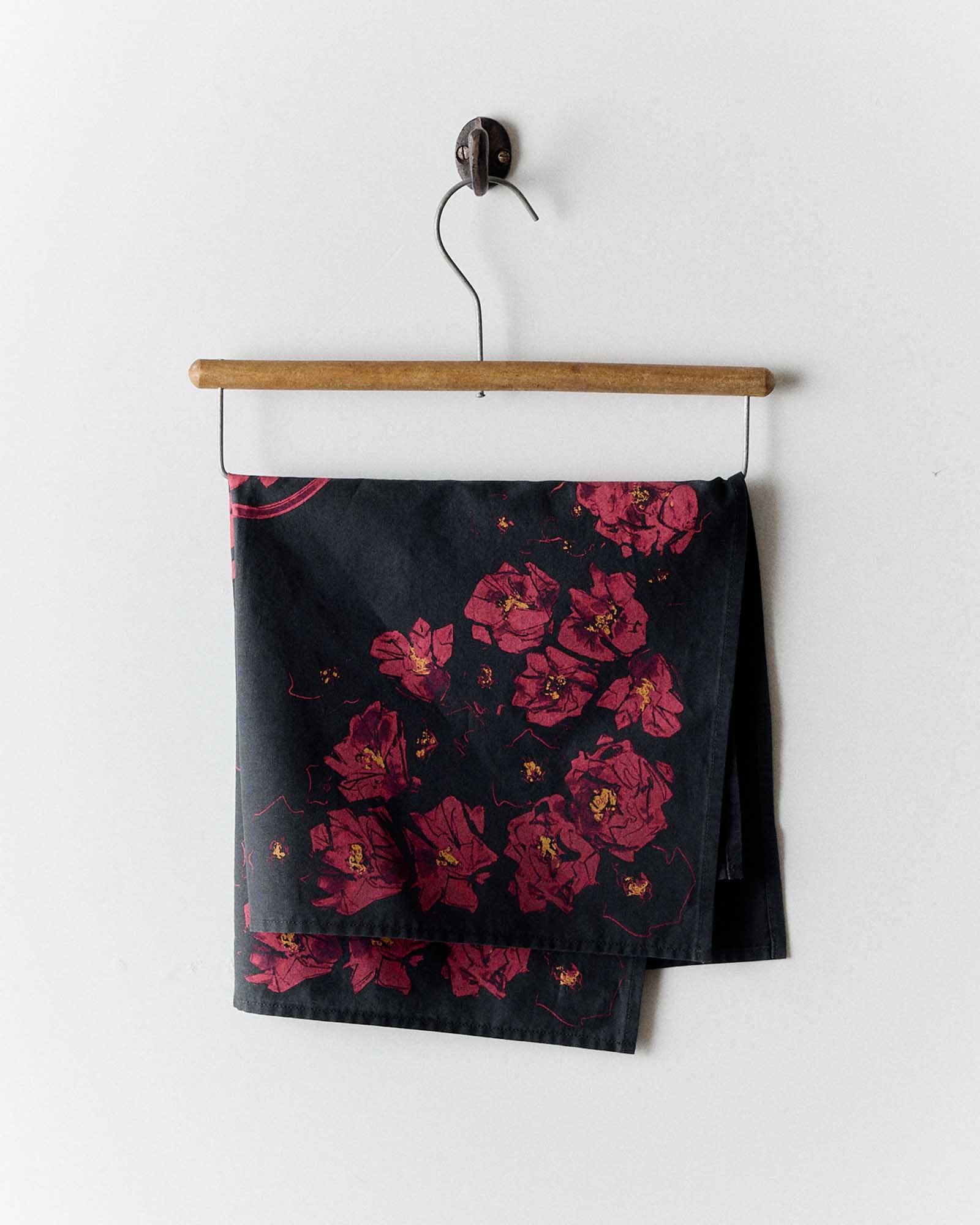 editorial image of The Bandana in Cactus Floral hanging, Accessories by Taylor Stitch