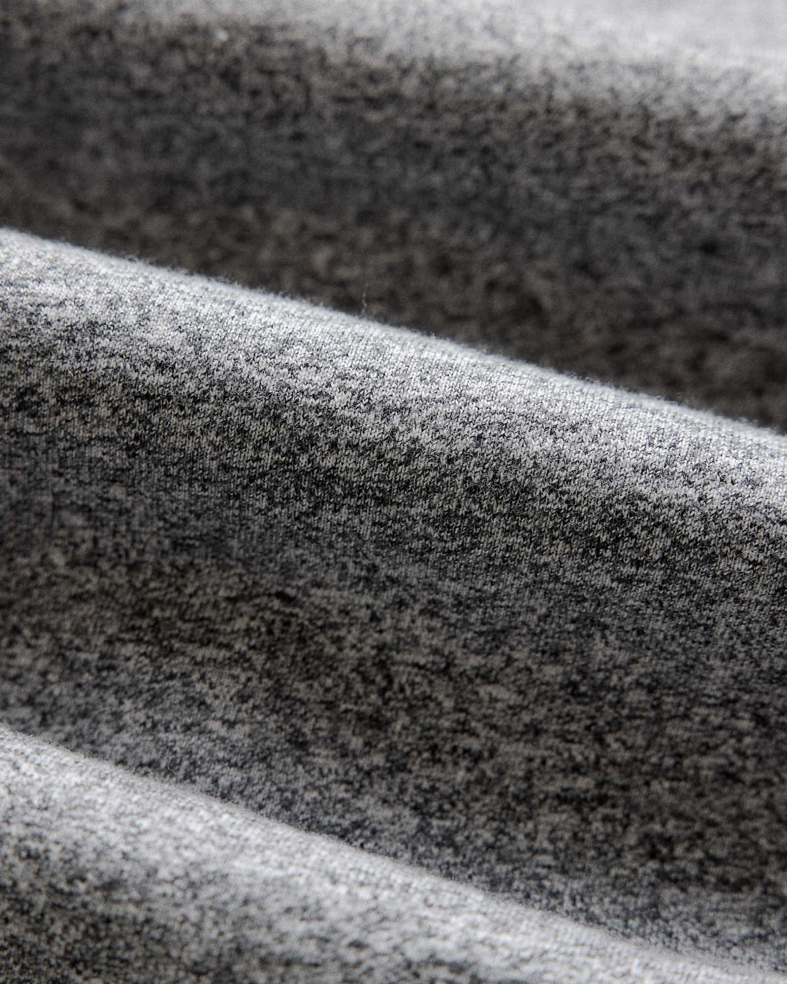 material shot of the texture on The Short Sleeve California in Pepper Twist, Knits by Taylor Stitch