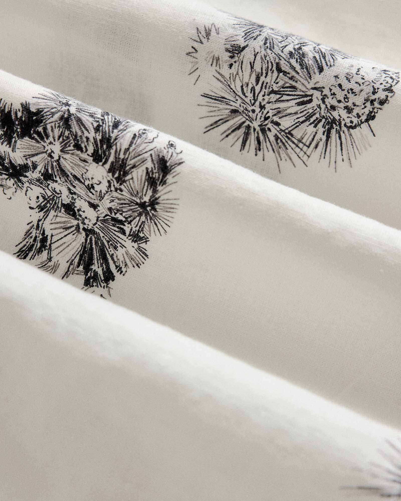 material shot of the fabric on The Hawthorne Shirt in Cactus Sketch, Wovens by Taylor Stitch
