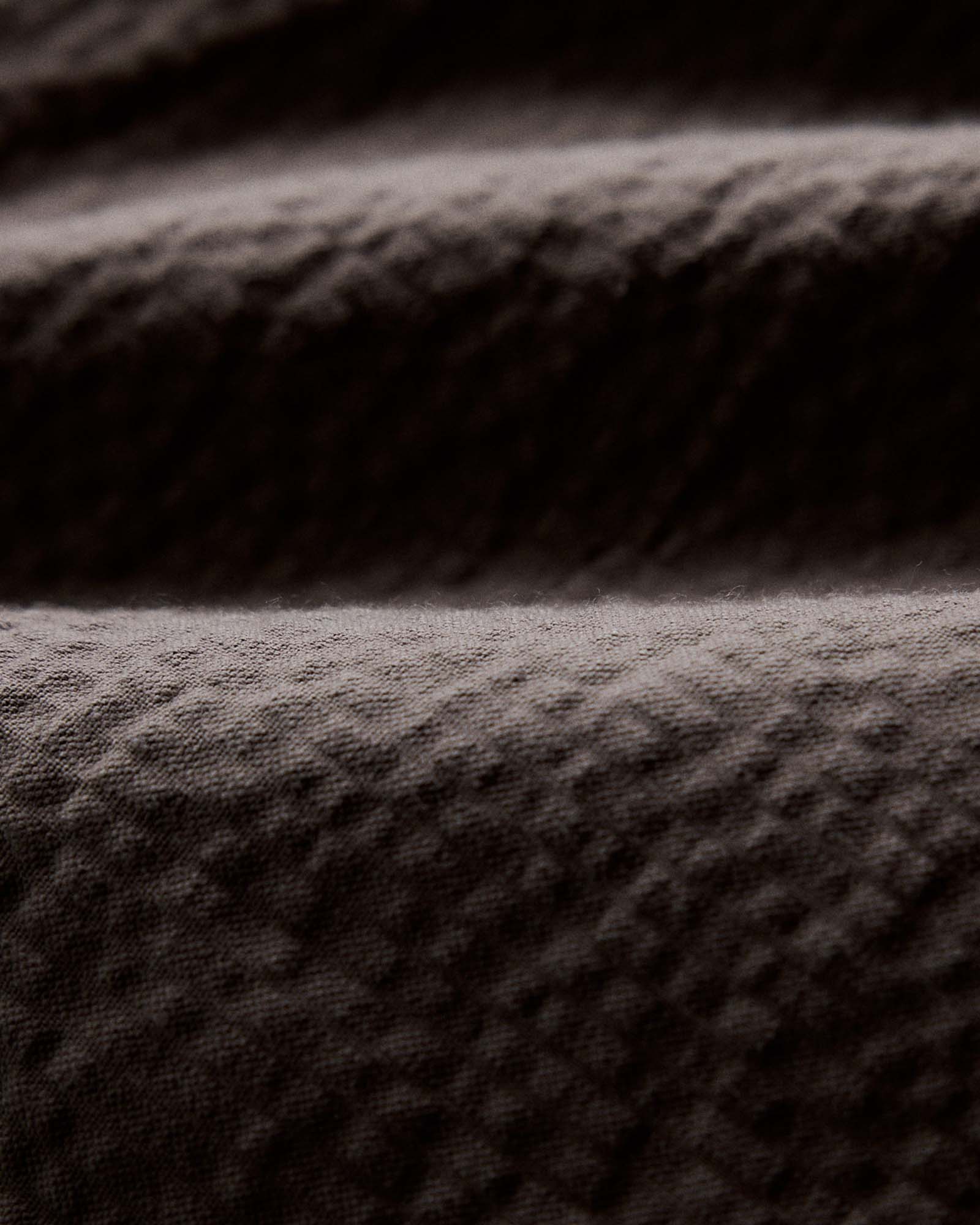 material shot of the seersucker on The Easy Short in Canteen Seersucker, Bottoms by Taylor Stitch