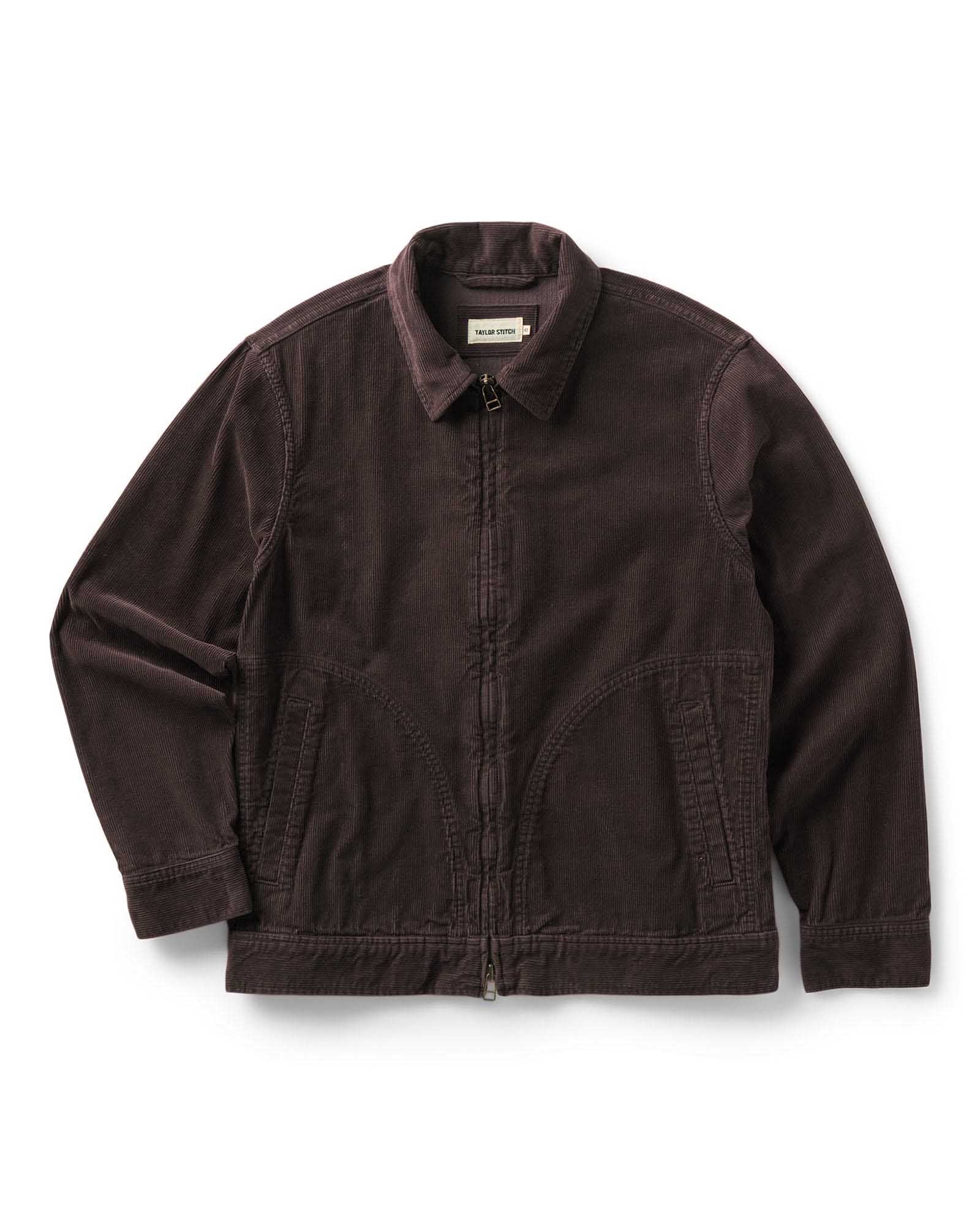 flatlay of The Piston Jacket in Coal Corduroy, Outerwear by Taylor Stitch