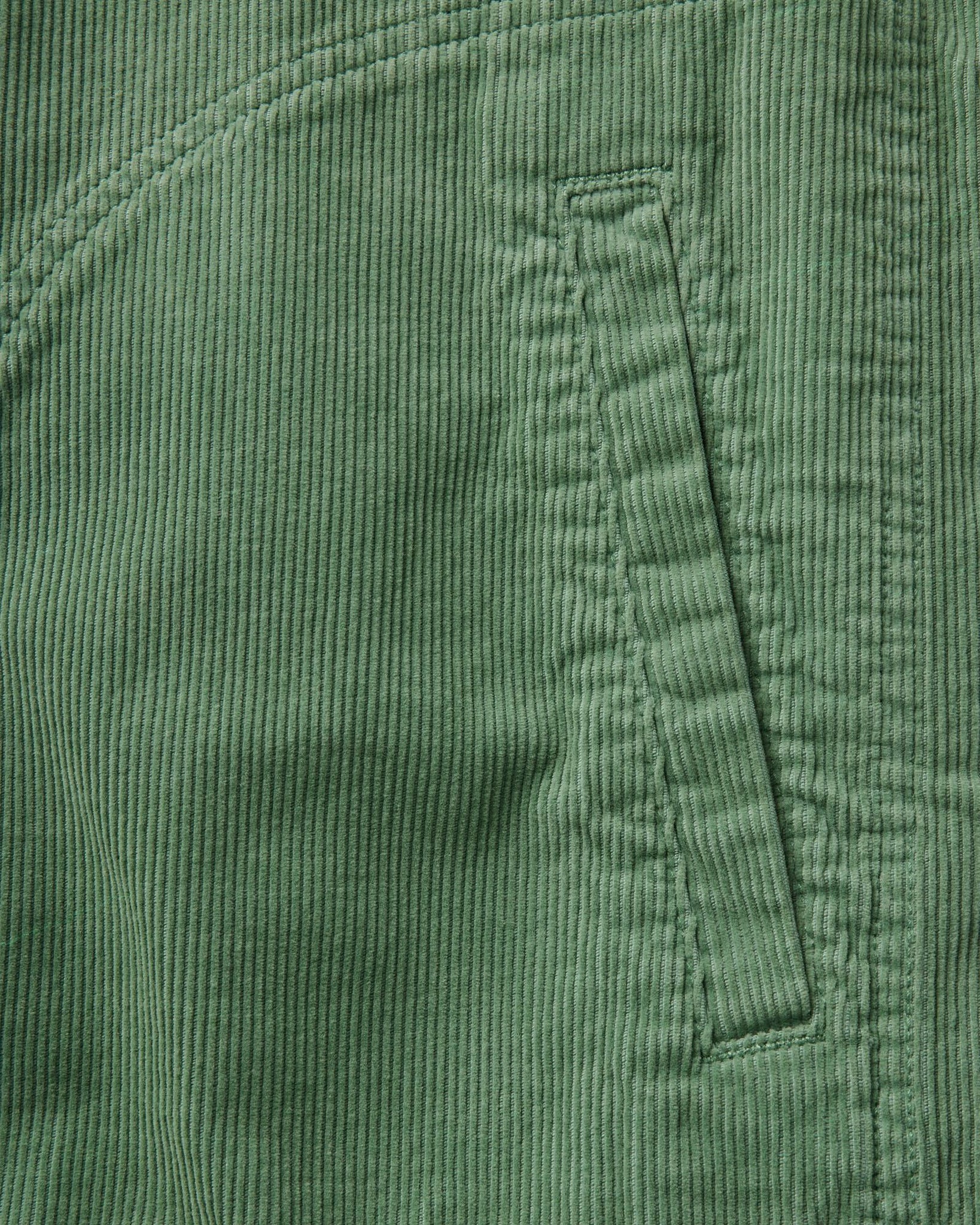 material shot of the pocket on The Piston Jacket in Ivy Corduroy, Outerwear by Taylor Stitch