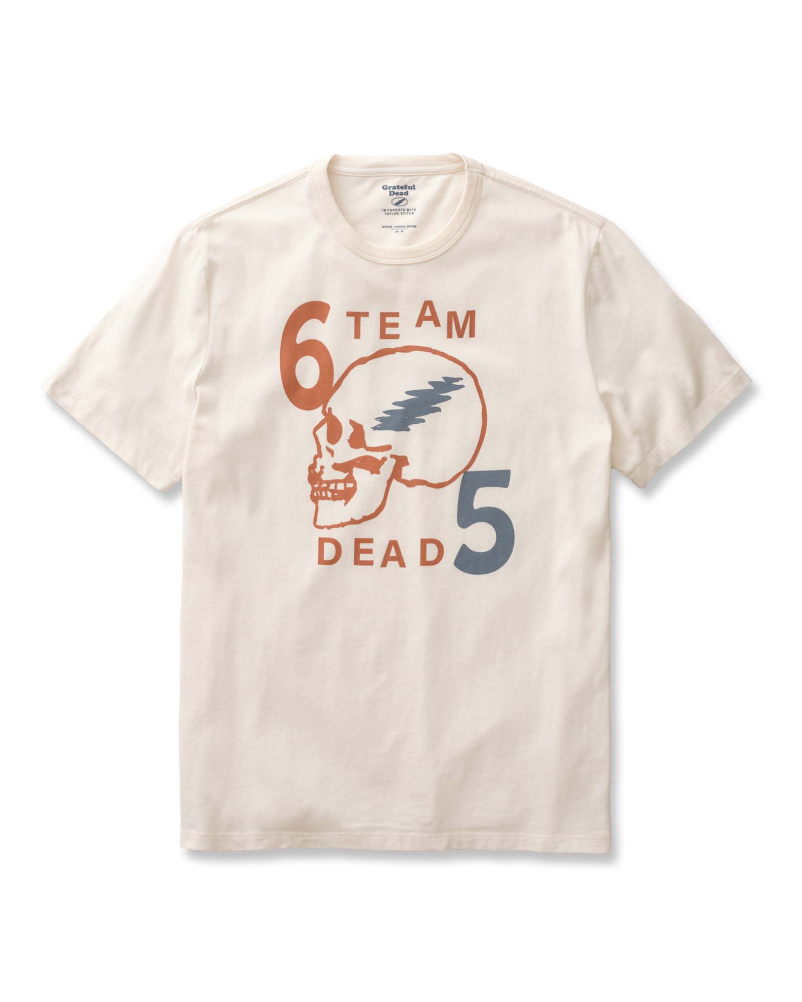 flatlay of The Organic Cotton Tee in Team Dead, Knits by Taylor Stitch