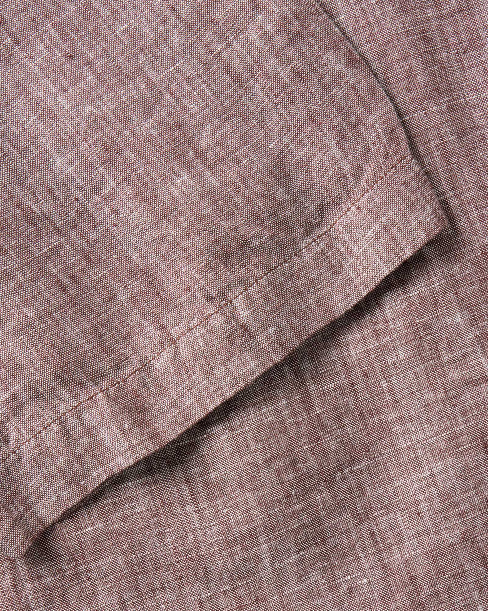 The Short Sleeve Jack in Burgundy Linen: Alternate Image 5, Wovens by Taylor Stitch