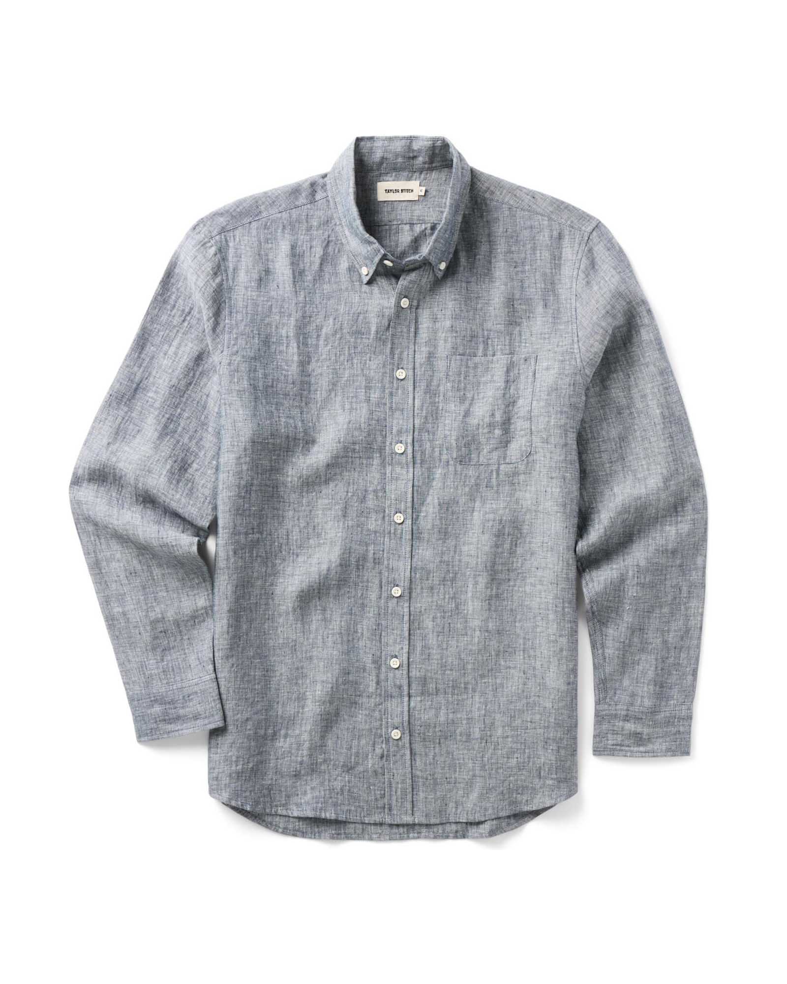 flatlay of The Jack in Ocean Linen, Wovens by Taylor Stitch