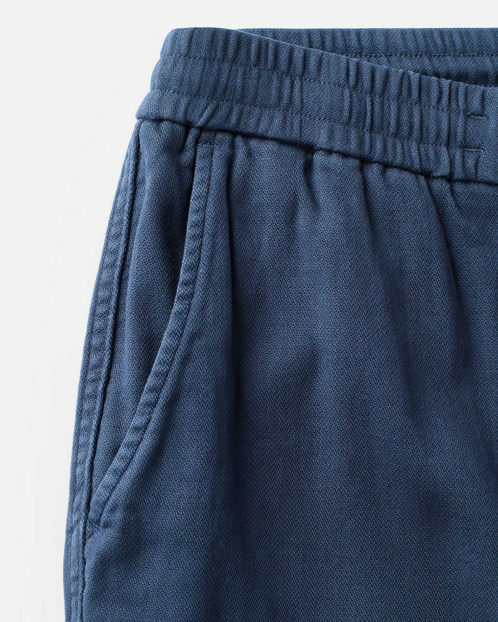 material shot of the pocket on The Roamer Pant in Navy Broken Twill, Bottoms by Taylor Stitch