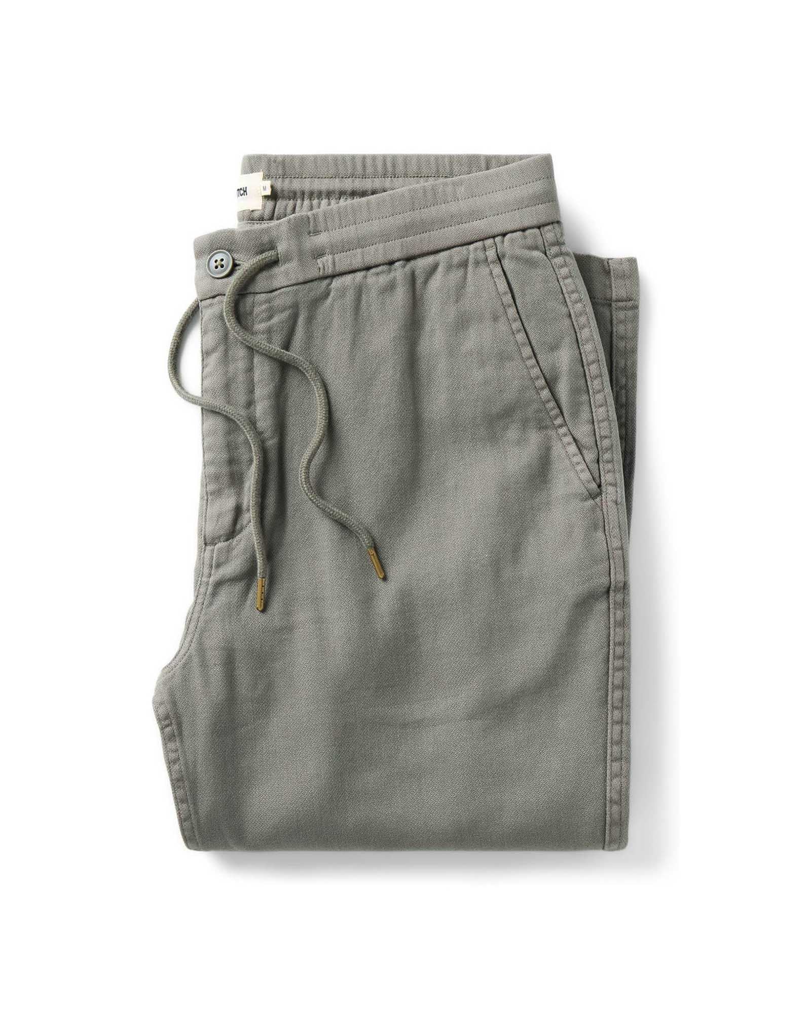 folded flatlay of The Roamer Pant in Smoked Olive Broken Twill, Bottoms by Taylor Stitch