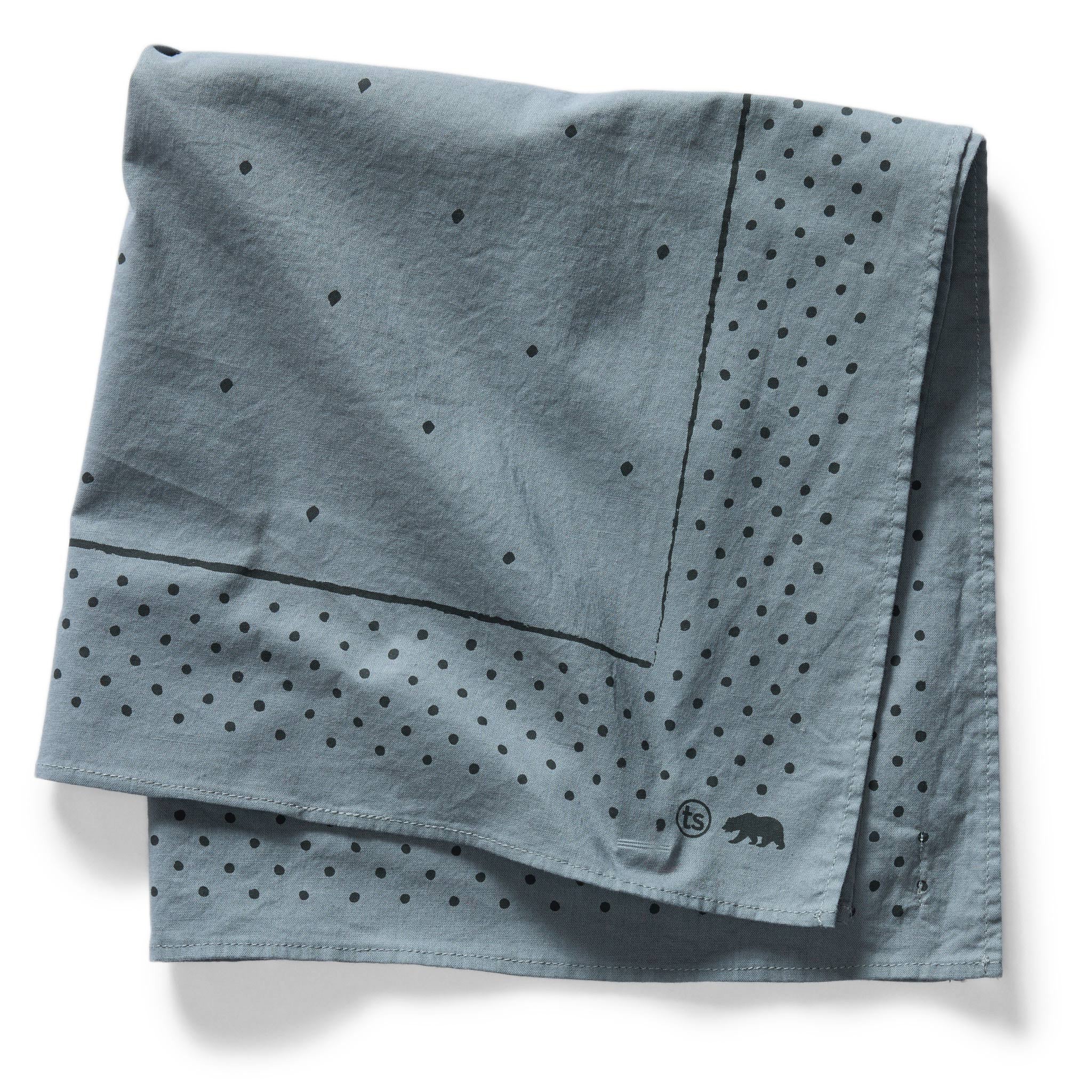 folded flatlay of The Bandana in Slate Blue, Accessories by Taylor Stitch