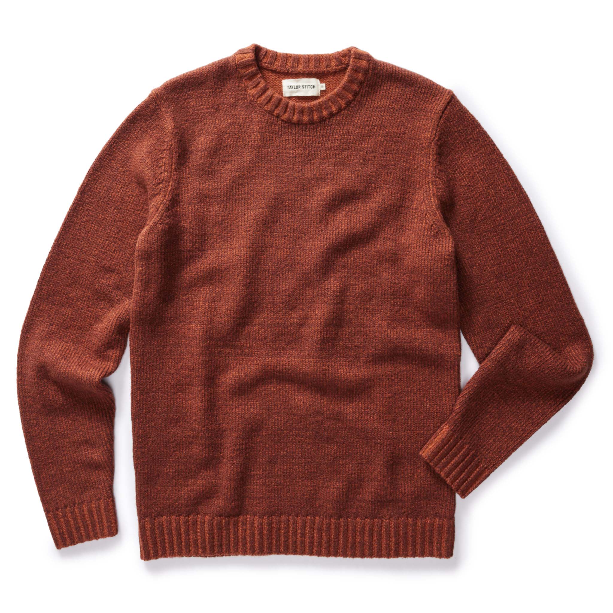 flatlay of The Headland Sweater in Spiced Rum, Knits by Taylor Stitch