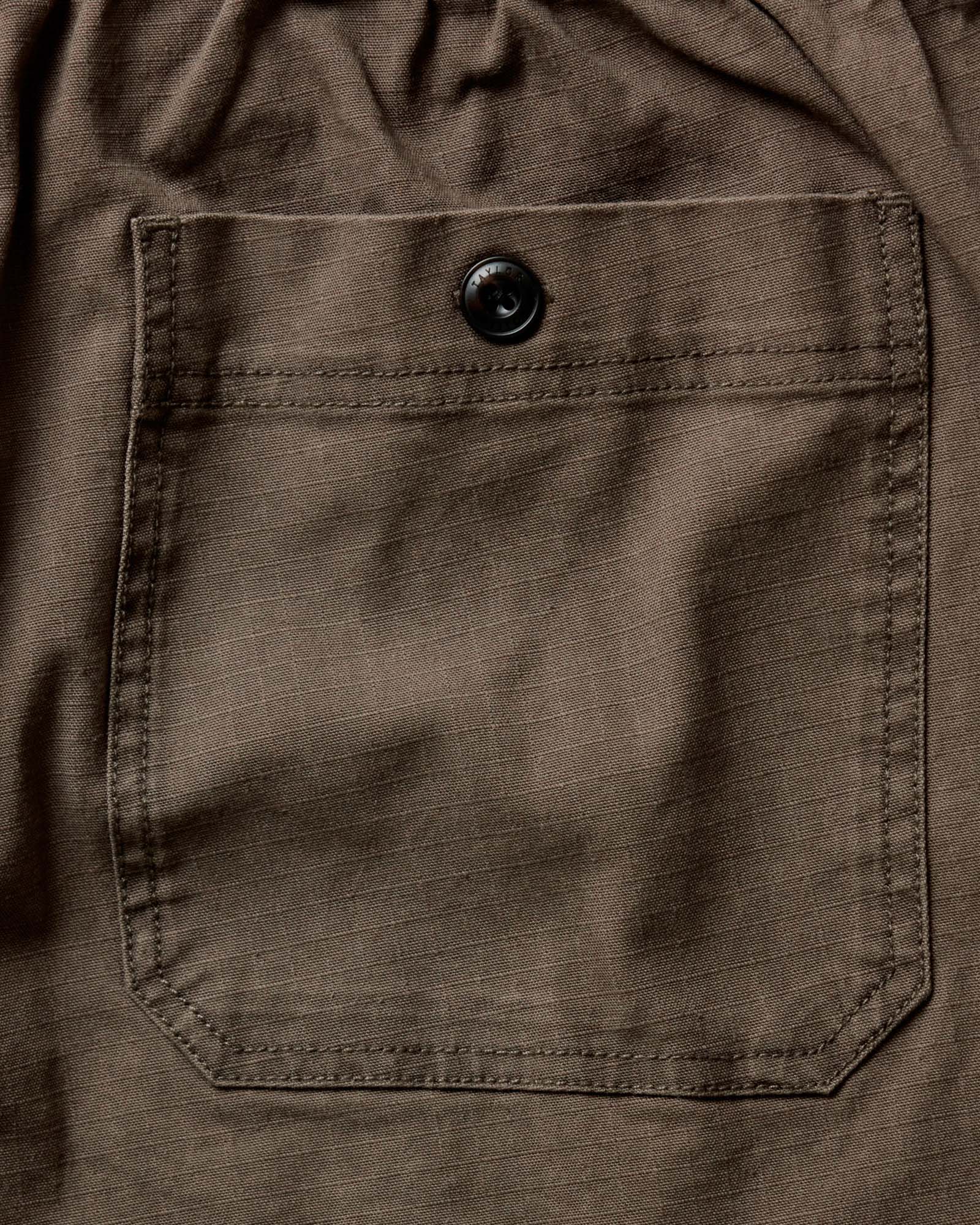 flatlay of The Breakwater Pant in Mushroom Ripstop, Bottoms by Taylor Stitch