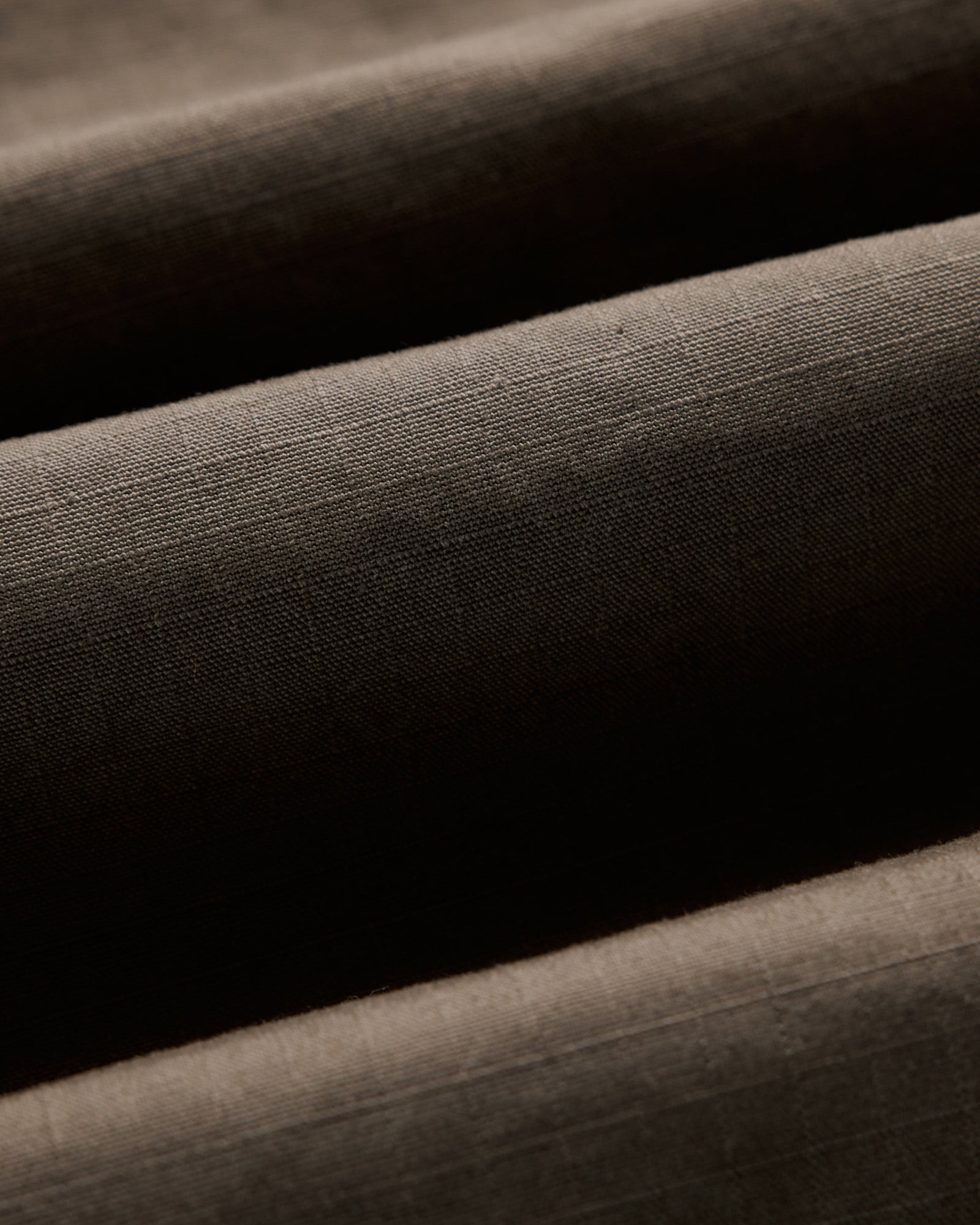 material shot of the fabric on The Field Overshirt in Mushroom Ripstop, Wovens by Taylor Stitch