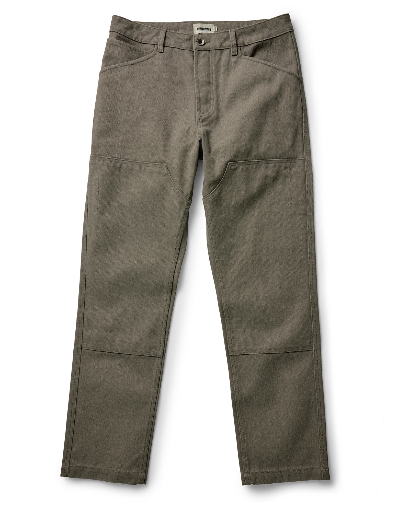 flatlay of The Chore Pant in Stone Chipped Canvas, Bottoms by Taylor Stitch
