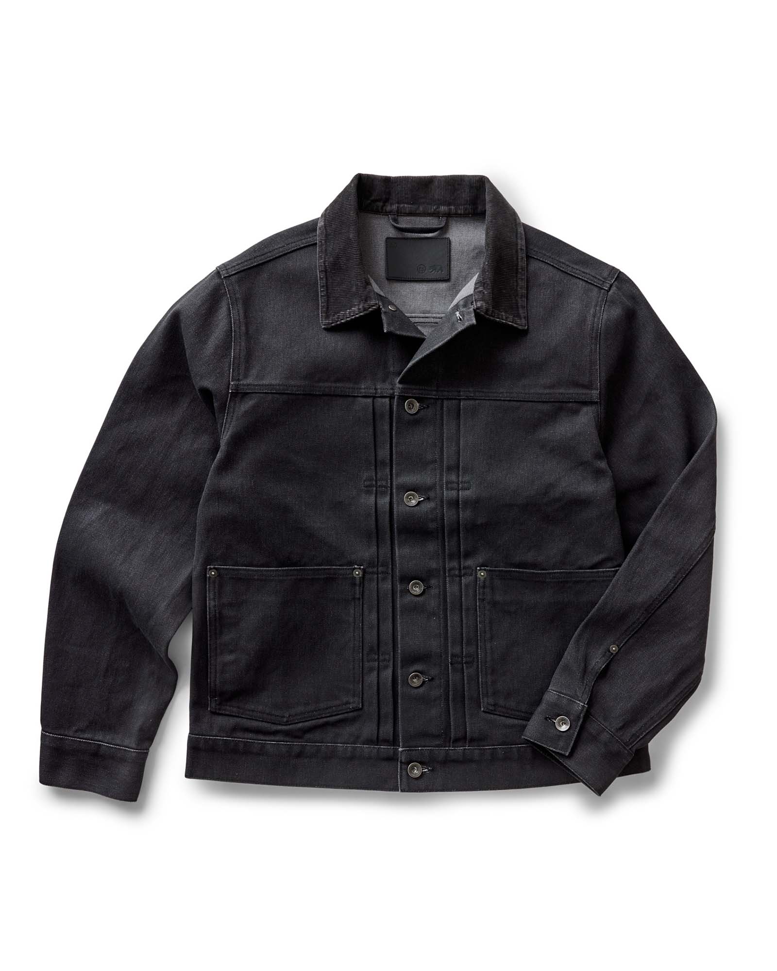 flatlay of The Ryder Jacket in Coal Chipped Canvas, Outerwear by Taylor Stitch