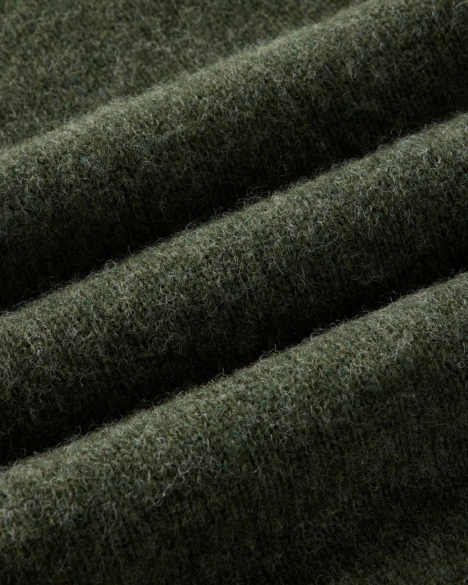 material shot of the fabric on The Eastmoor Sweater in Spruce Wool, Knits by Taylor Stitch