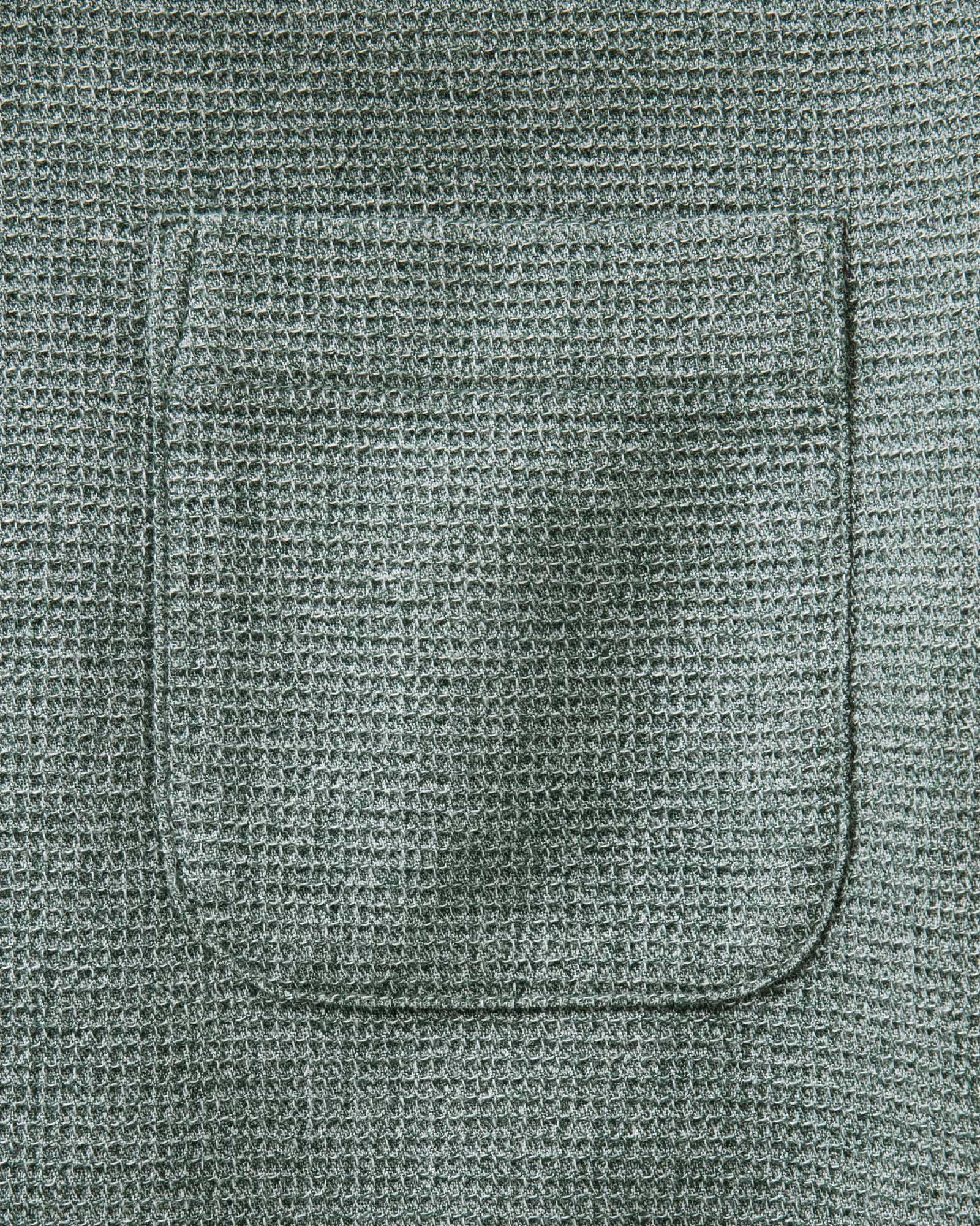 material shot of the pocket on The Jack in Pine Twist Waffle, Wovens by Taylor Stitch
