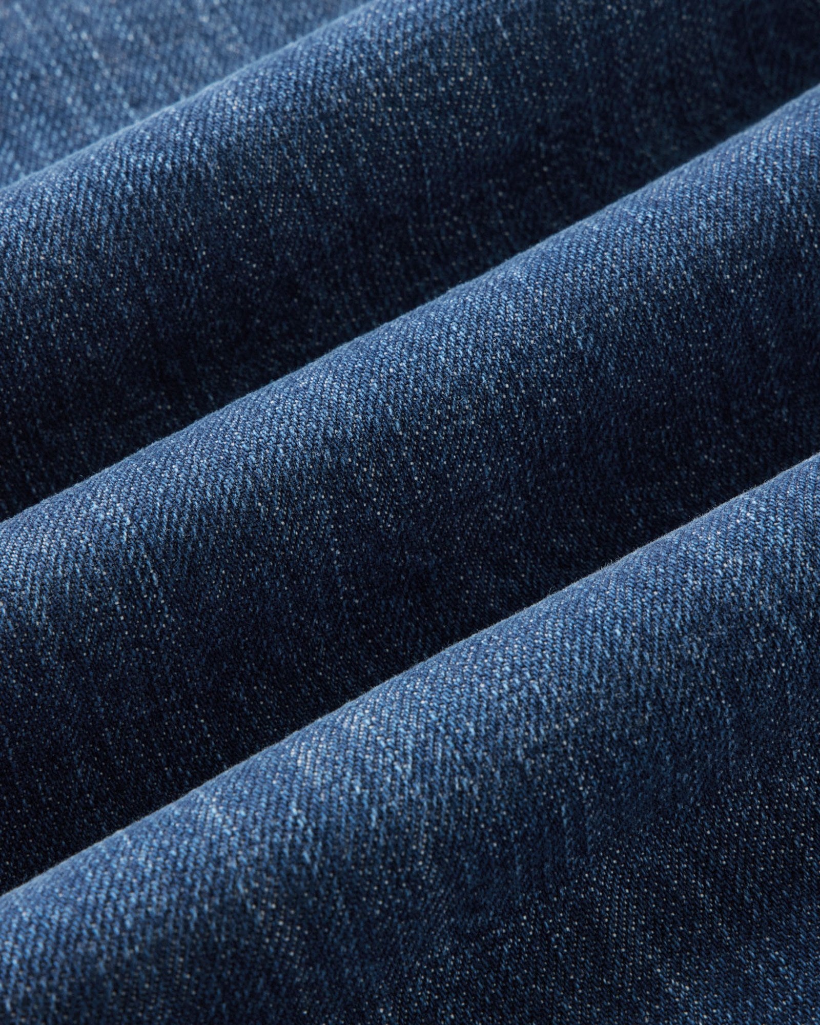 material shot of the fabric on The Mariner Jean in Drift Wash Organic Selvedge, Bottoms by Taylor Stitch