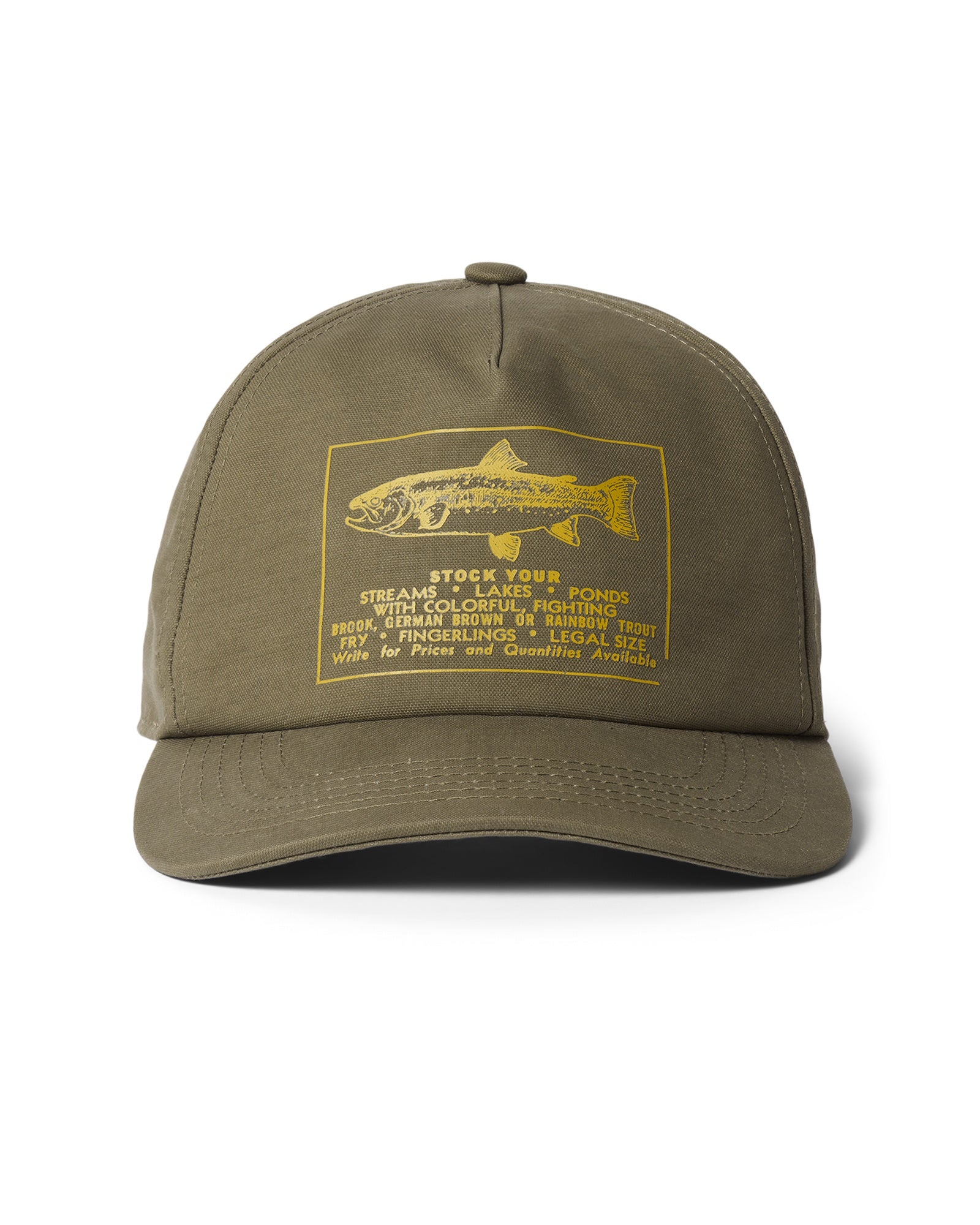 front image of The Mercer Cap in Fish Supply, Accessories by Taylor Stitch
