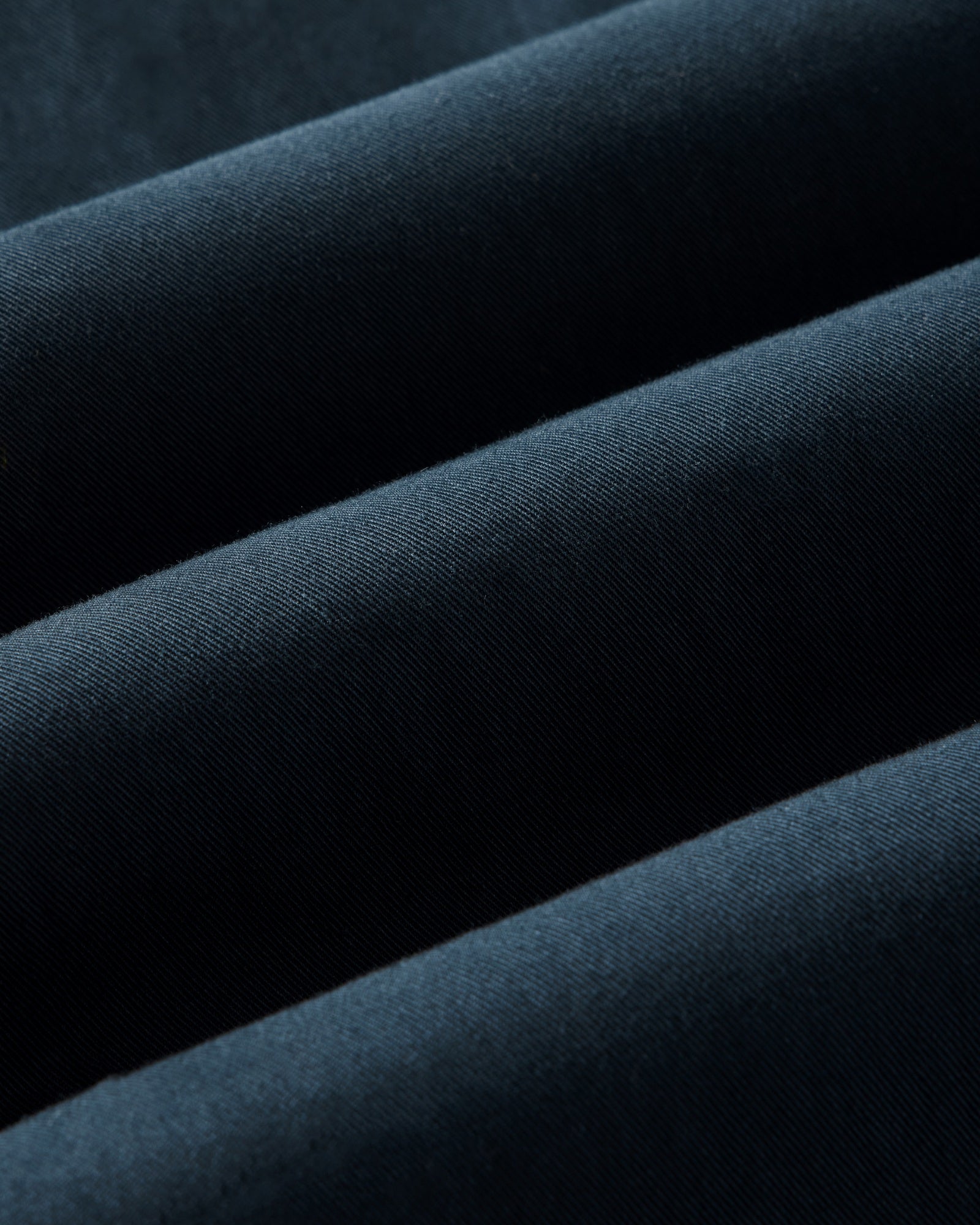 material shot of the fabric on The Shore Jacket in Navy Twill, Wovens by Taylor Stitch