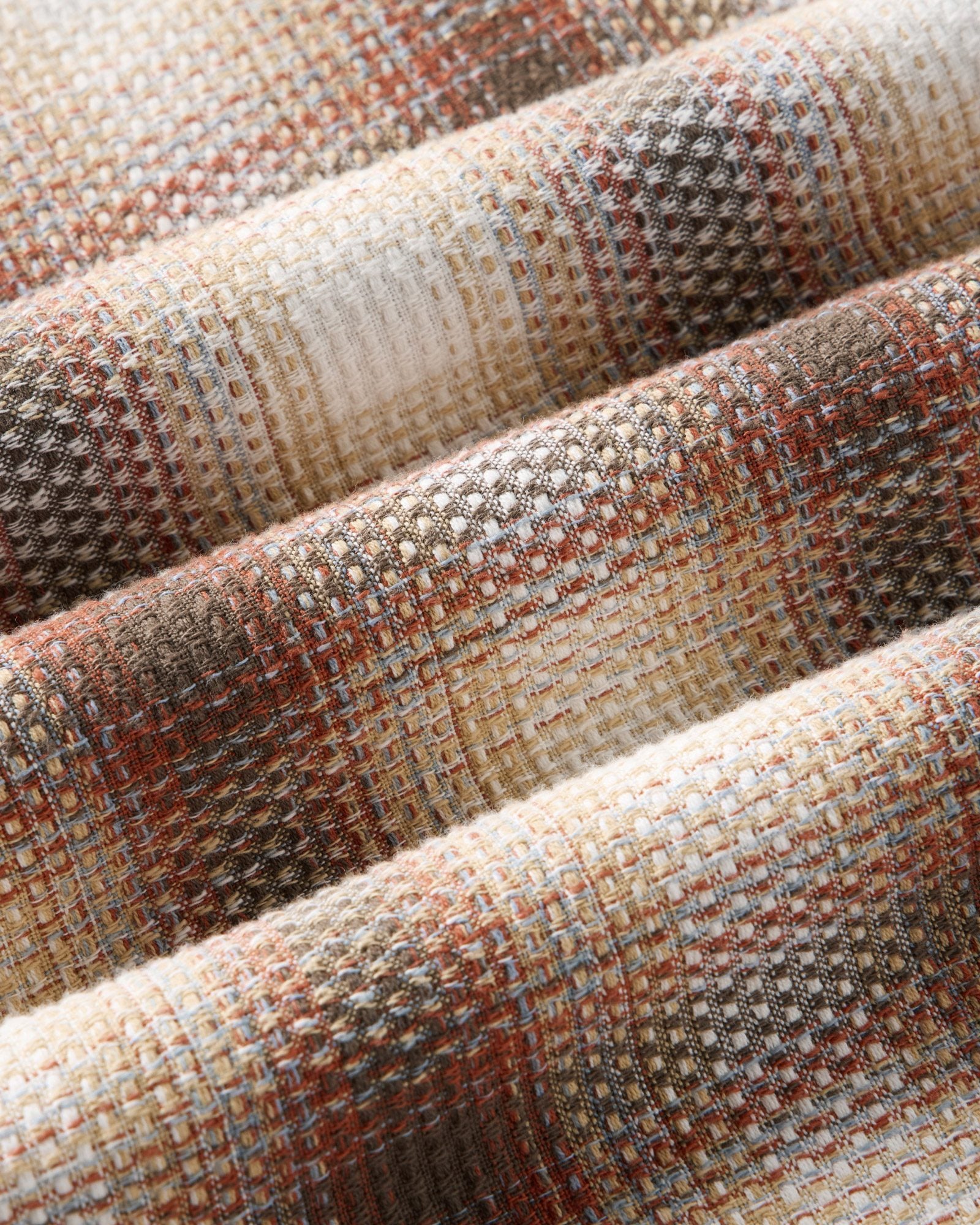 material shot of the fabric on The Utility Shirt in Seaside Check Sashiko, Wovens by Taylor Stitch