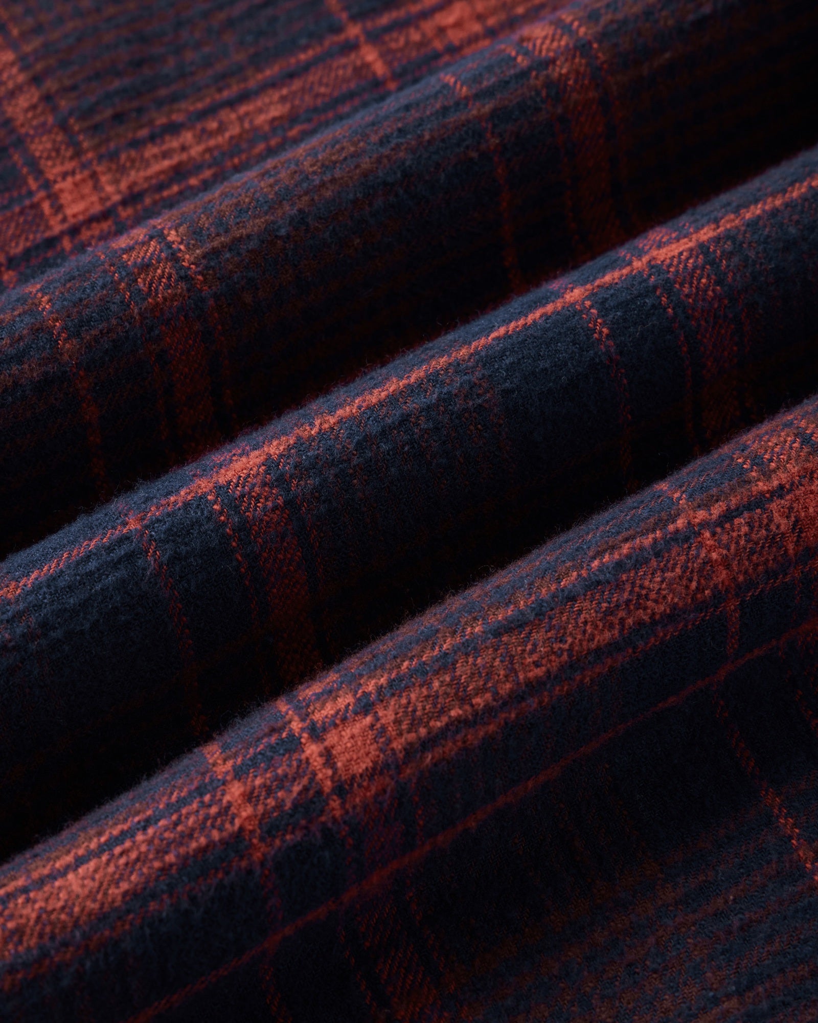 material shot of the fabric on The Yosemite Shirt in Delaware Plaid, Wovens by Taylor Stitch